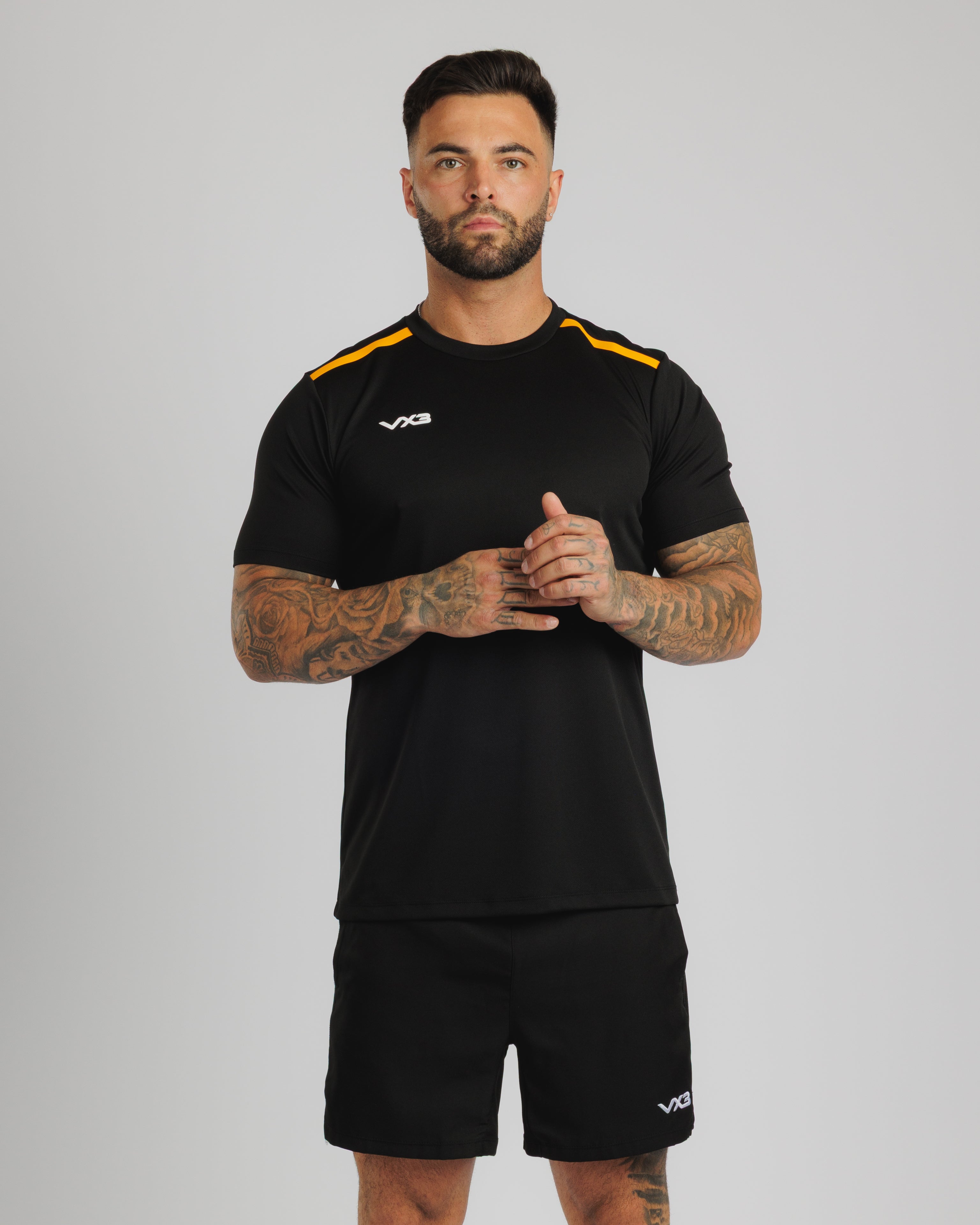 Fortis Tee Black/Amber