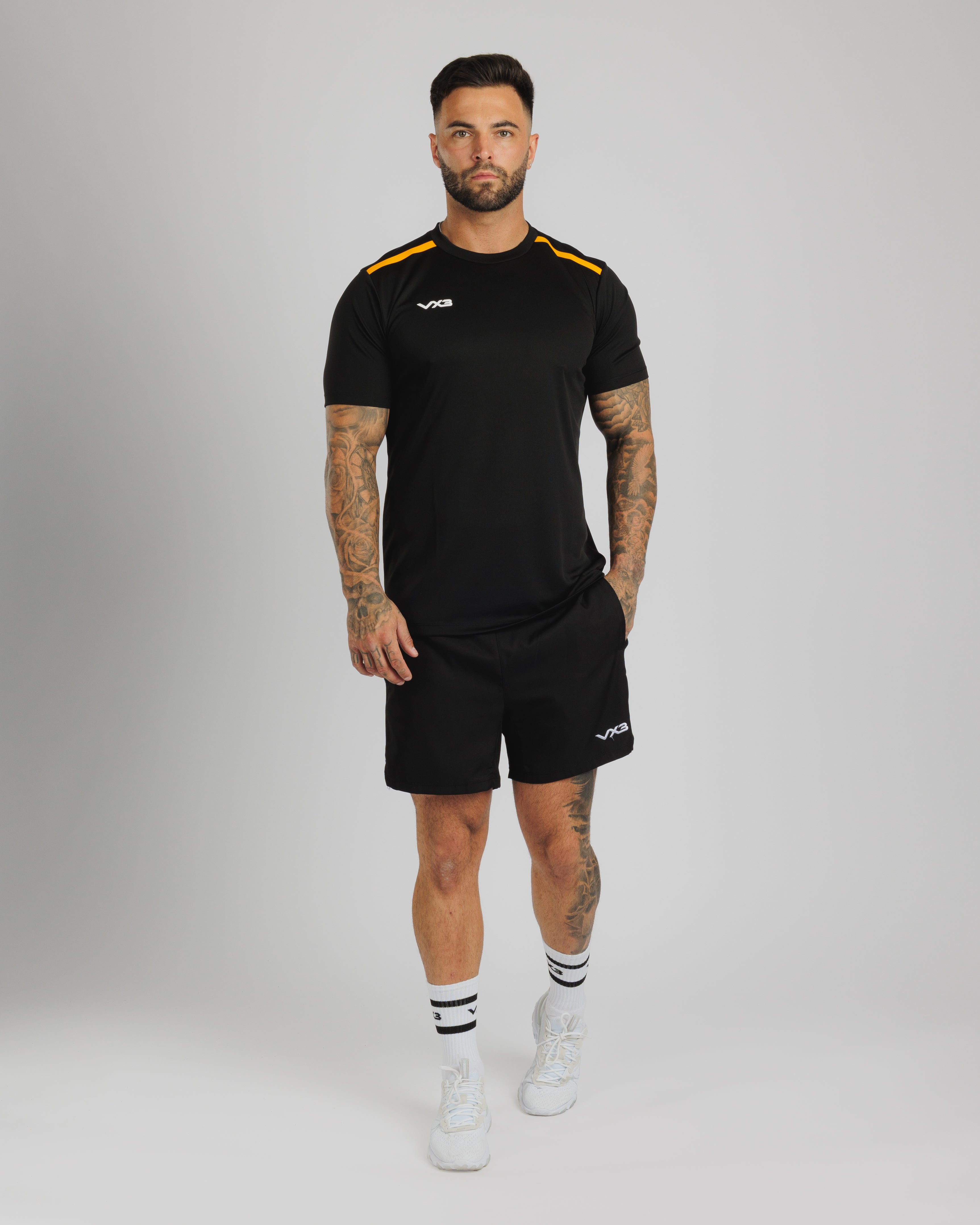 Fortis Tee Black/Amber