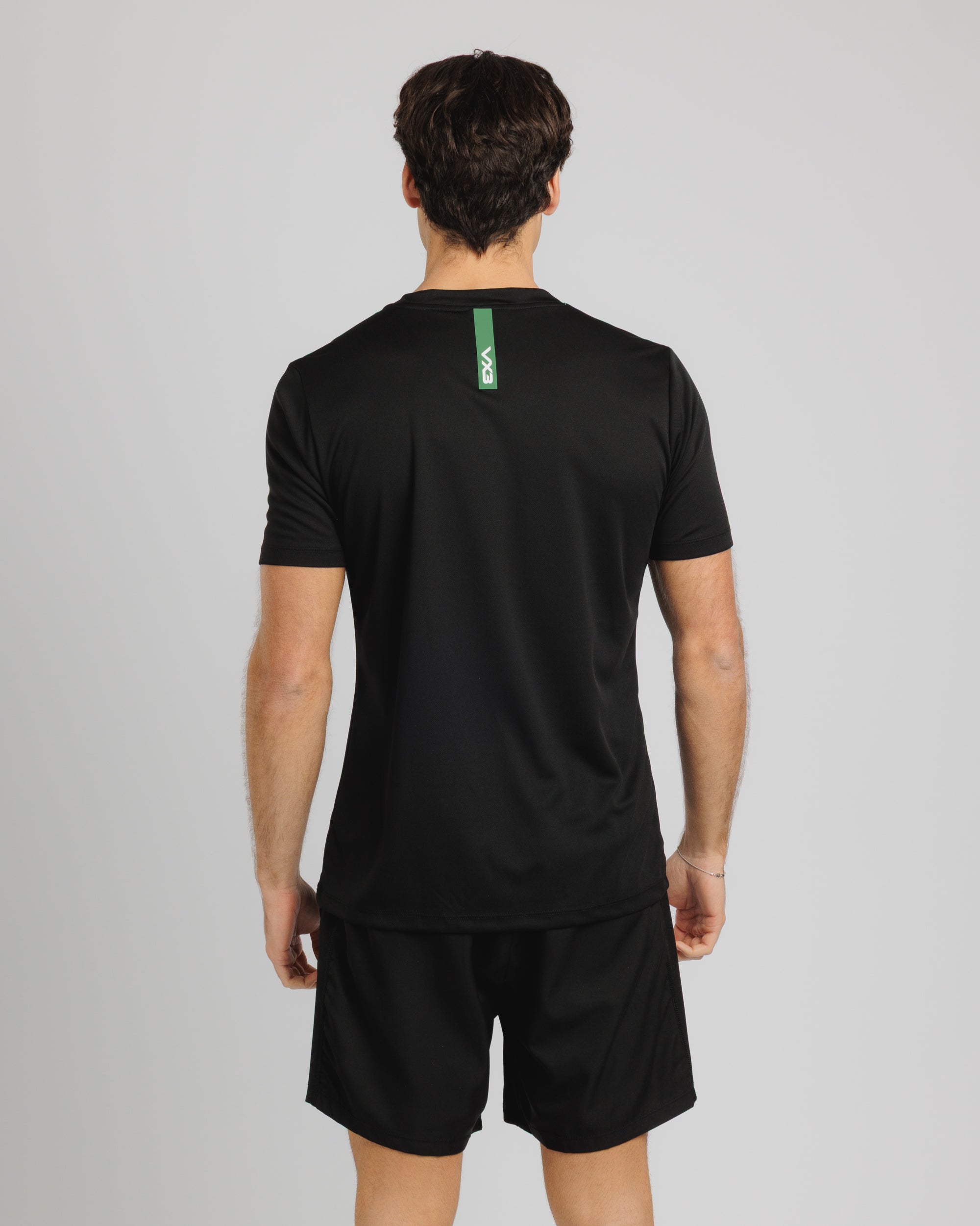 Fortis Tee Black/Emerald