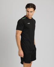 Fortis Tee Black/Emerald