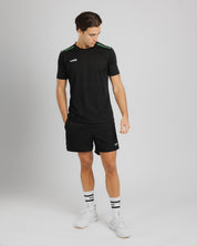 Fortis Tee Black/Emerald