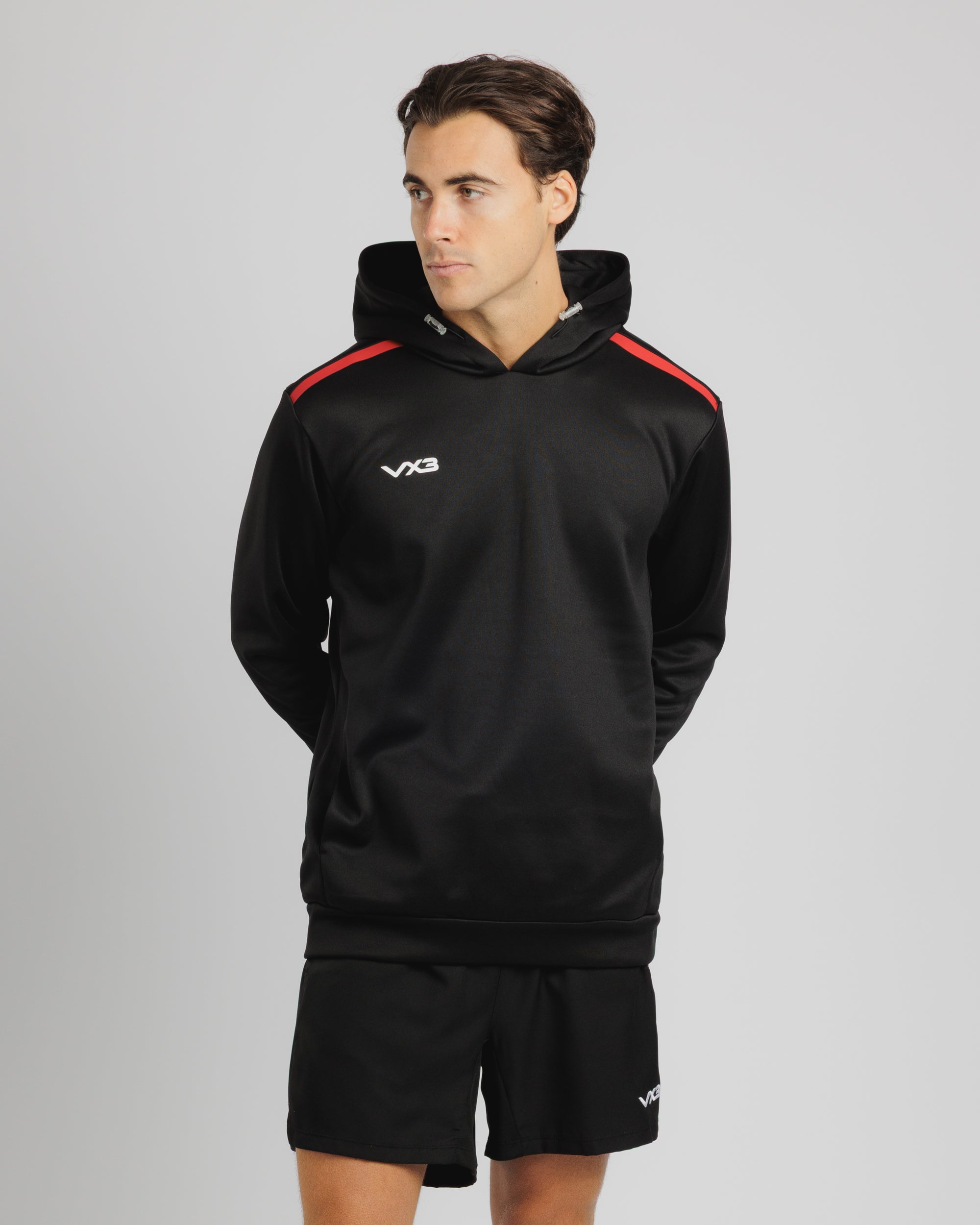 Fortis Hoodie Black/Red