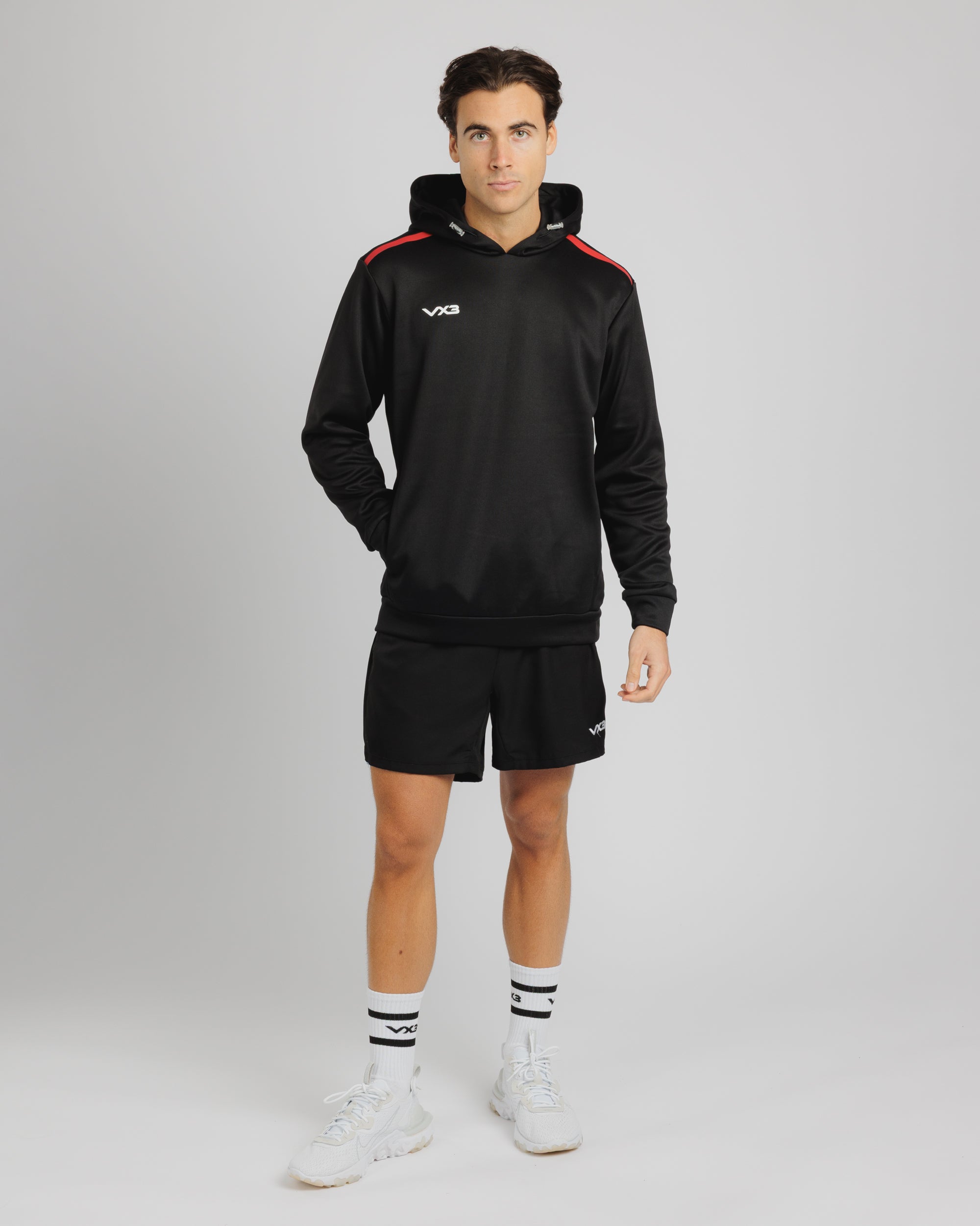 Fortis Hoodie Black/Red