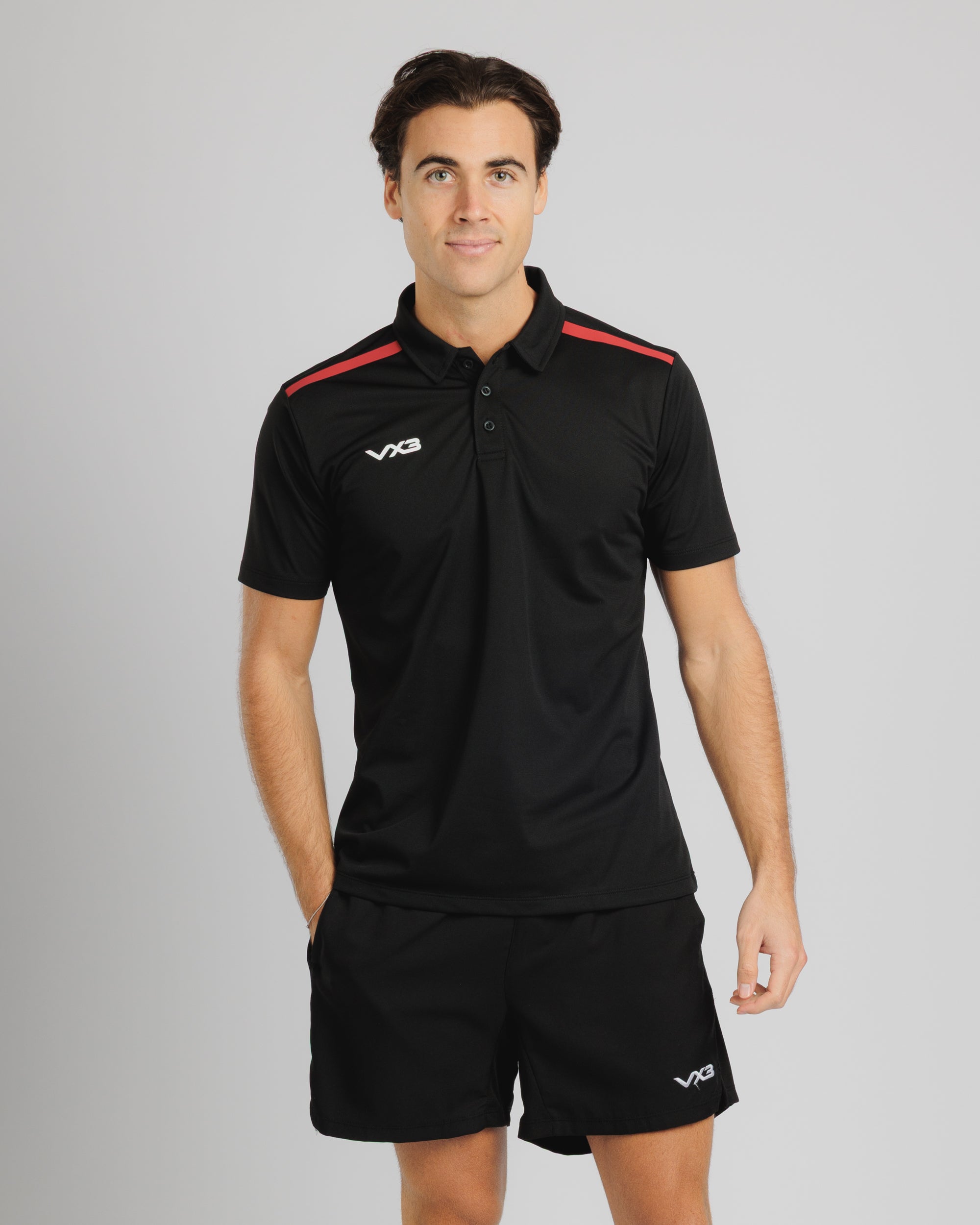 Fortis Polo Black/Red
