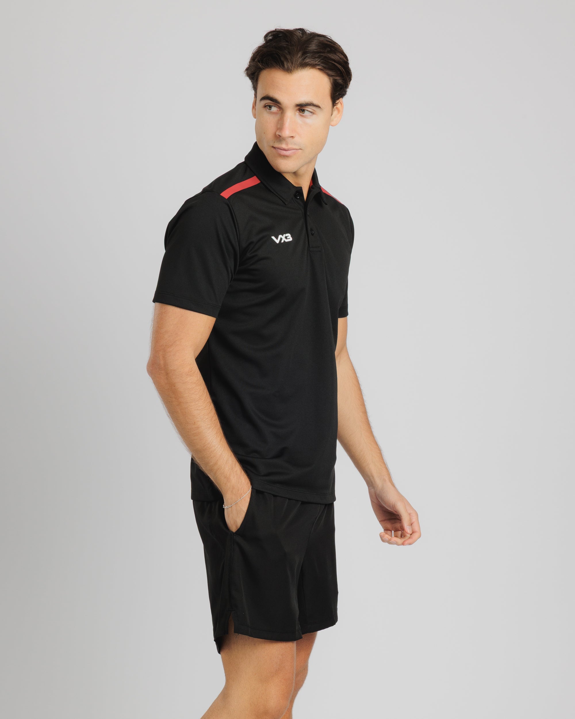 Fortis Polo Black/Red
