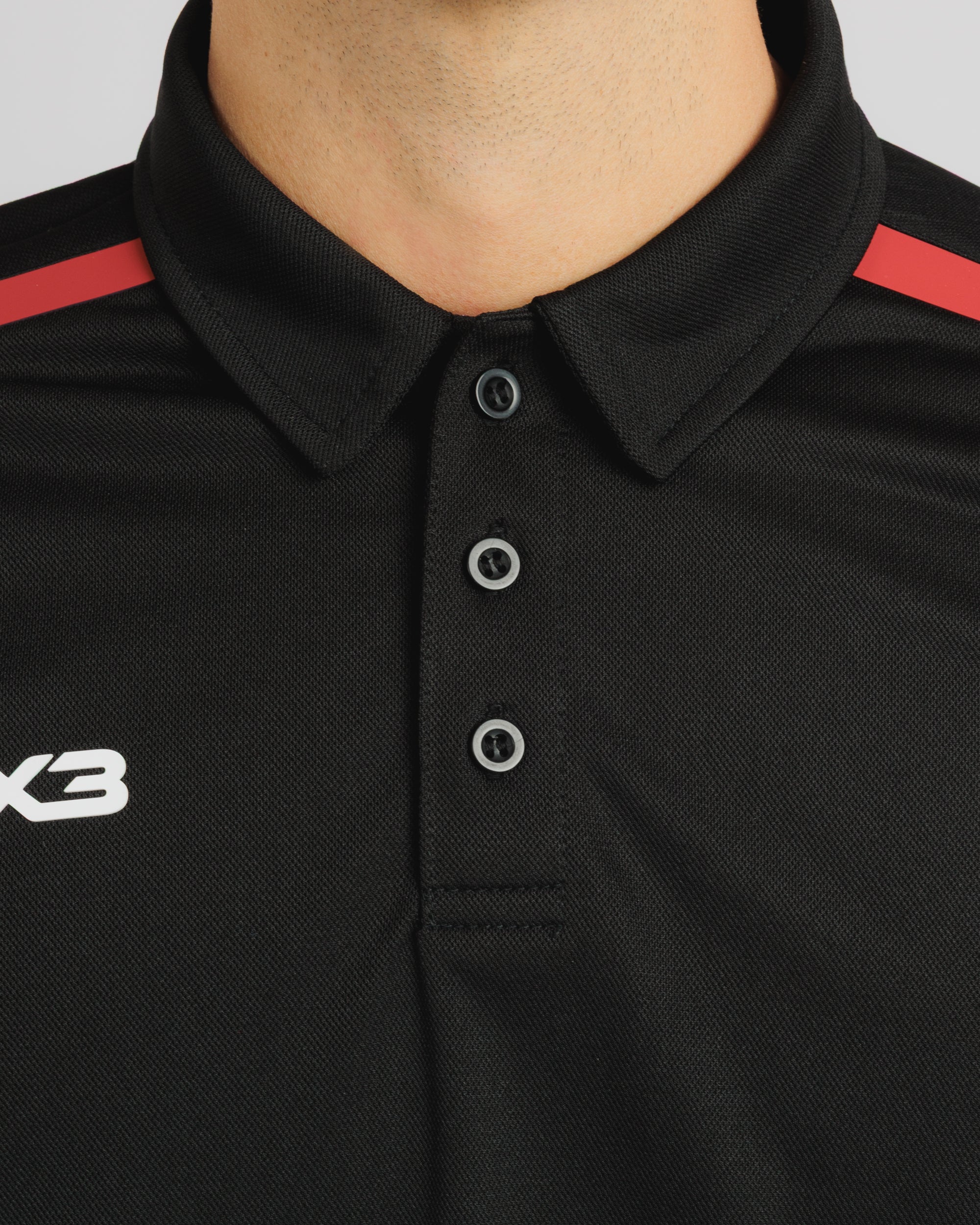 Fortis Polo Black/Red