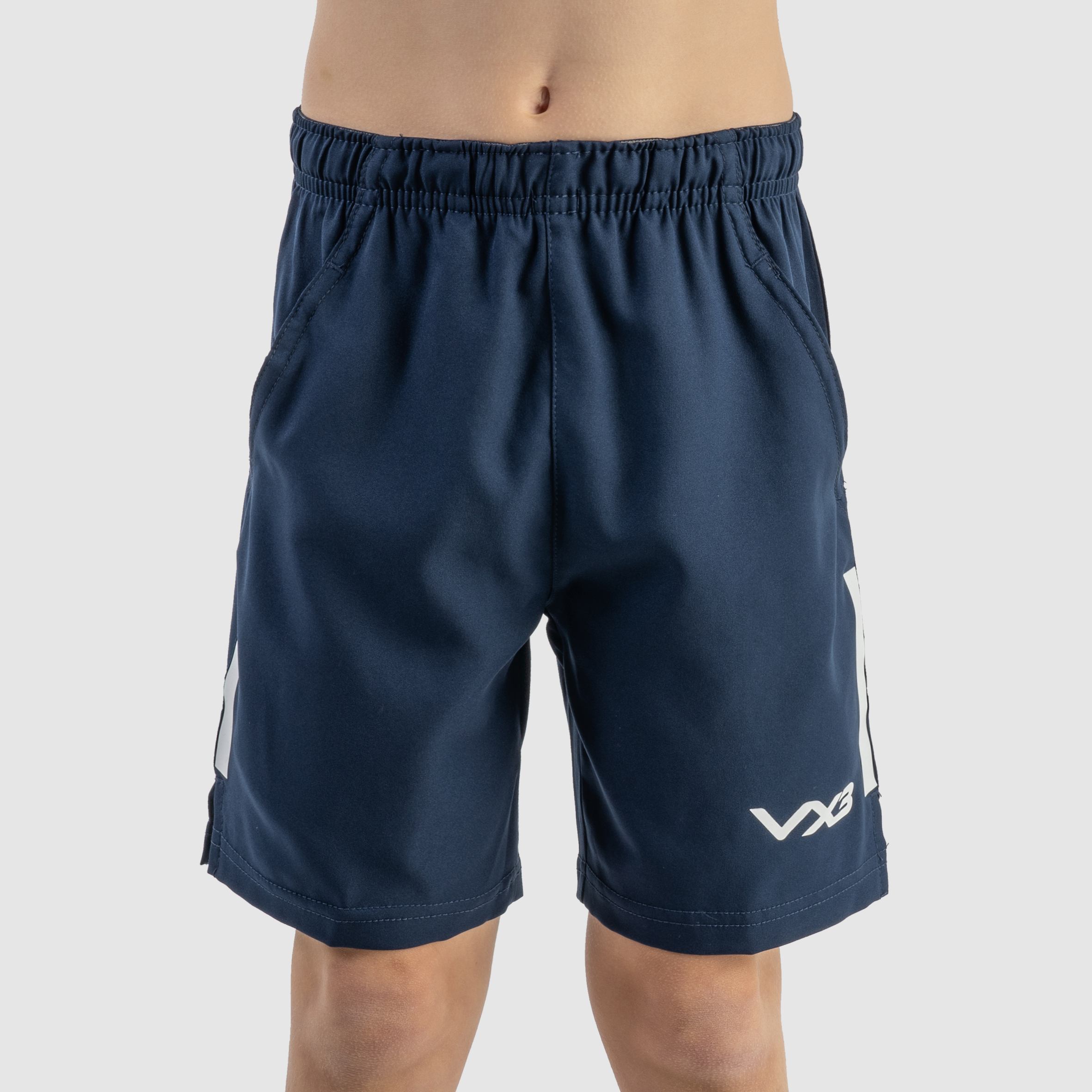 Fortis Youth Travel Shorts Navy/White