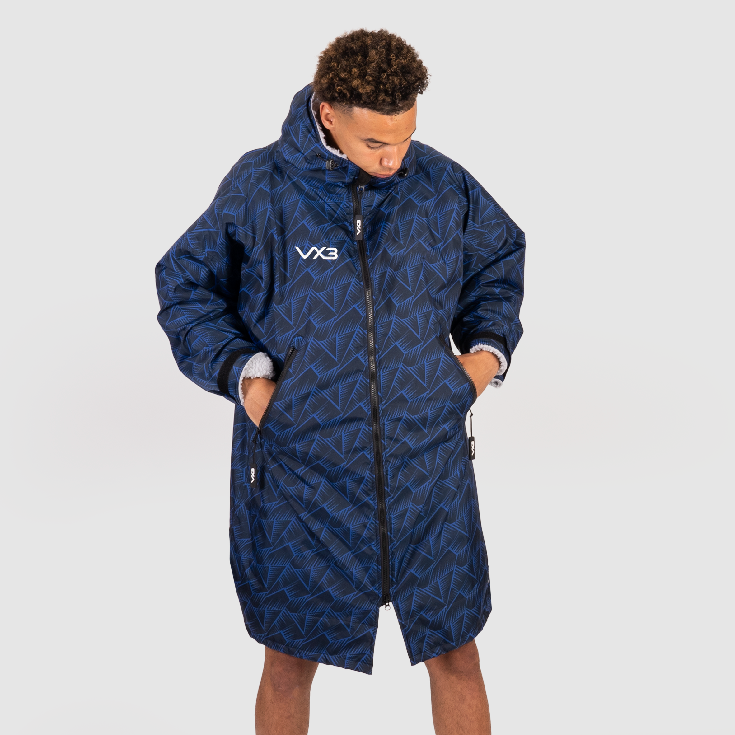 Duro Elite Sports Robe Marine/Grey