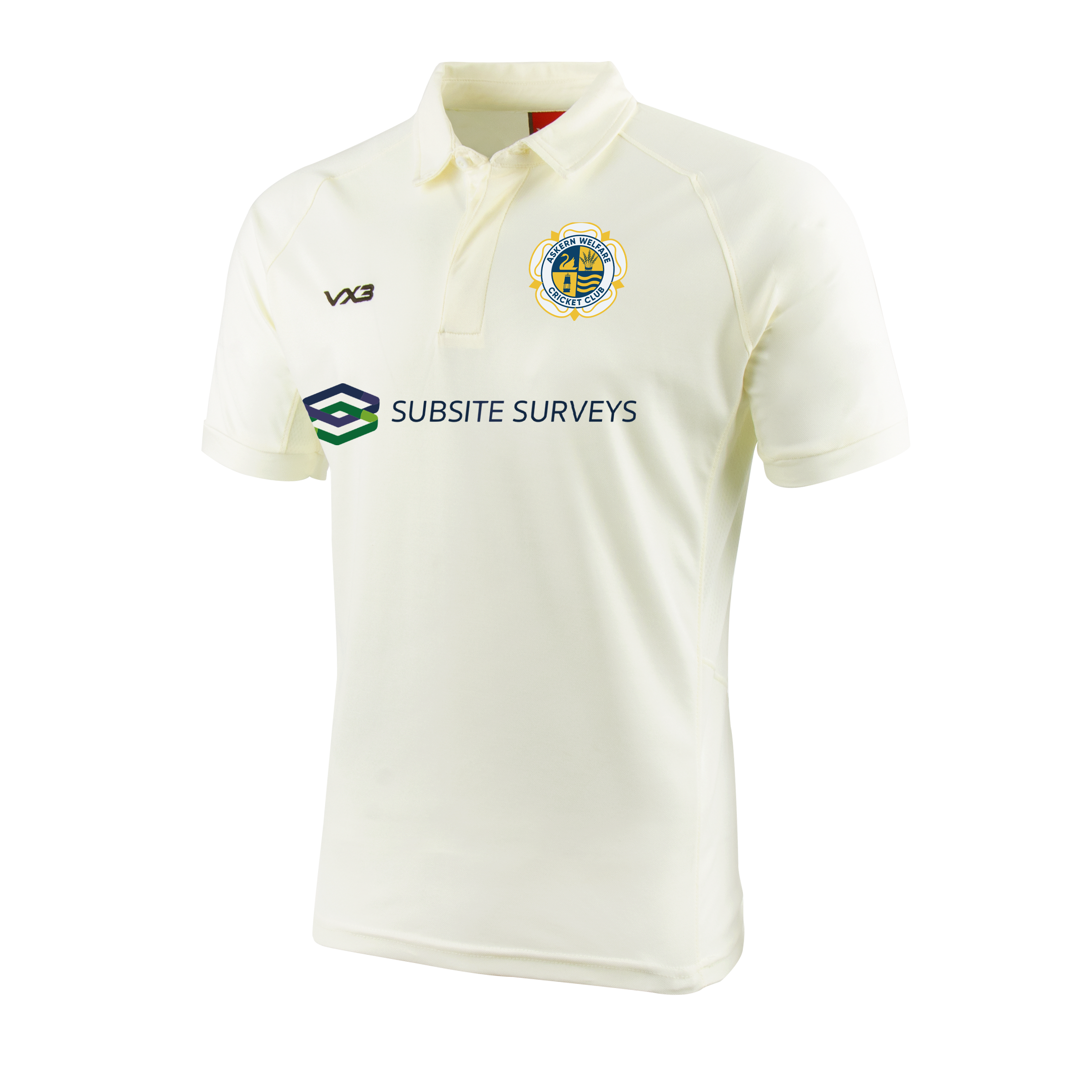 Askern Welfare Cricket Club Cricket Whites Short Sleeve Shirt