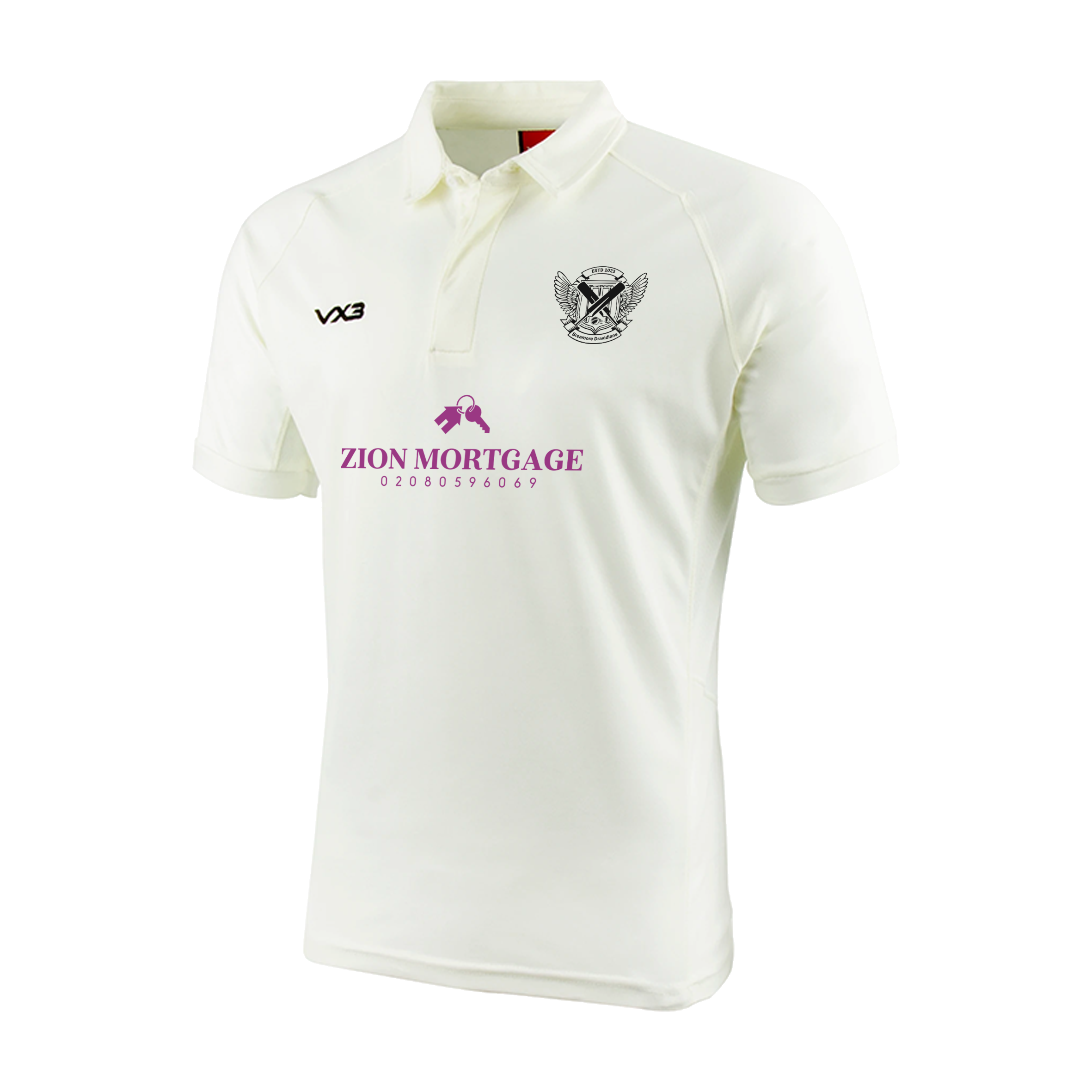 Breamore Dravidians Cricket Club Short Sleeve Shirt
