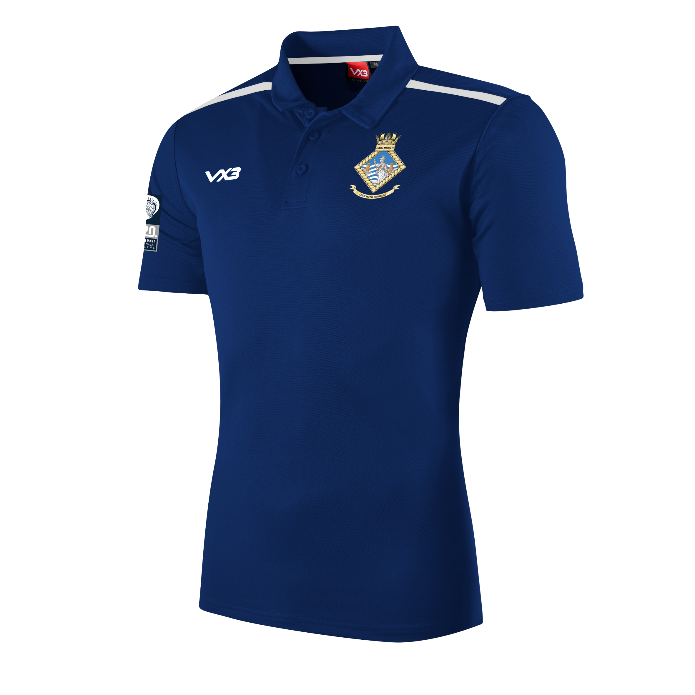 Britannia Royal Naval College Fortis Polo- Navy/White