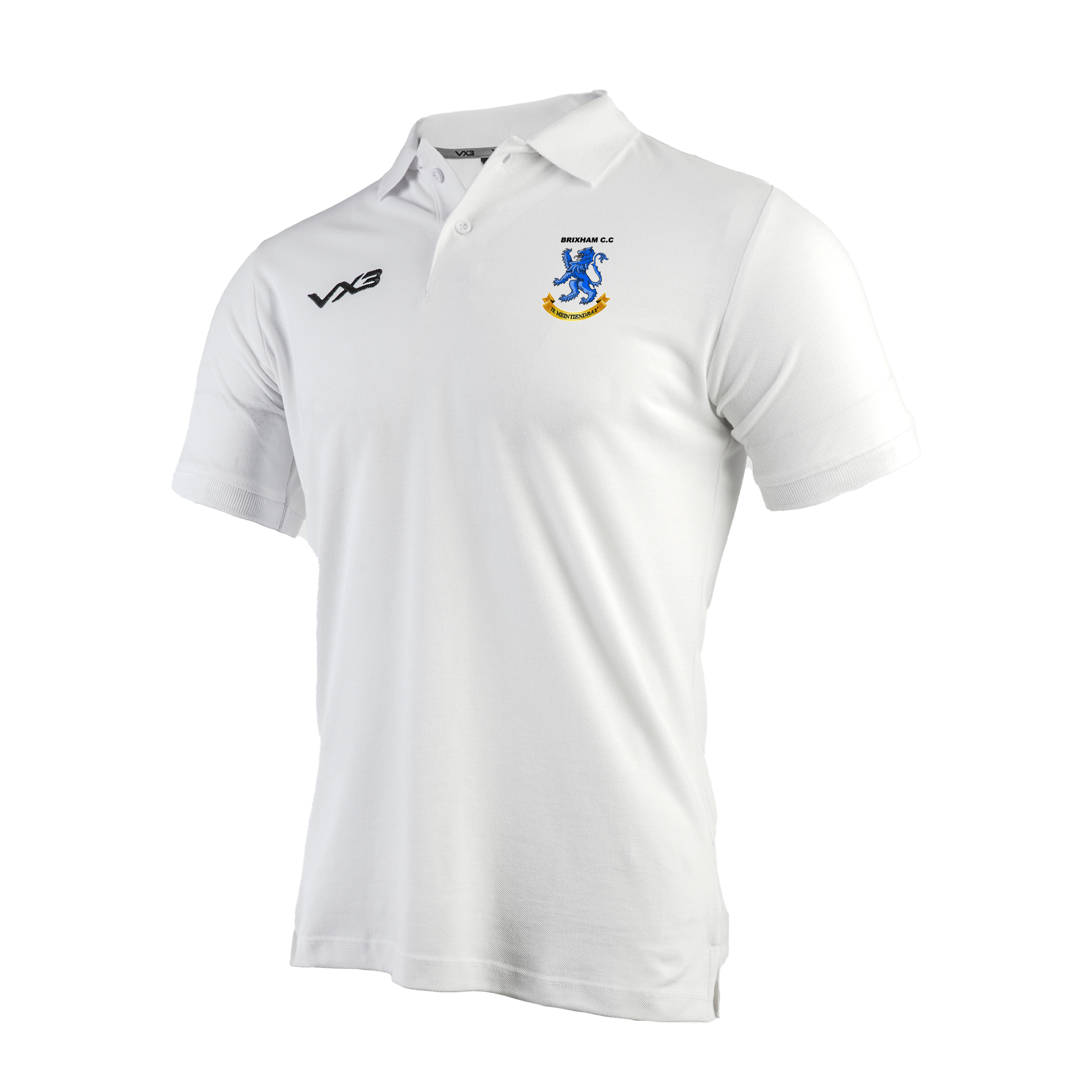 Brixham Cricket Club White Primus Polo Shirt