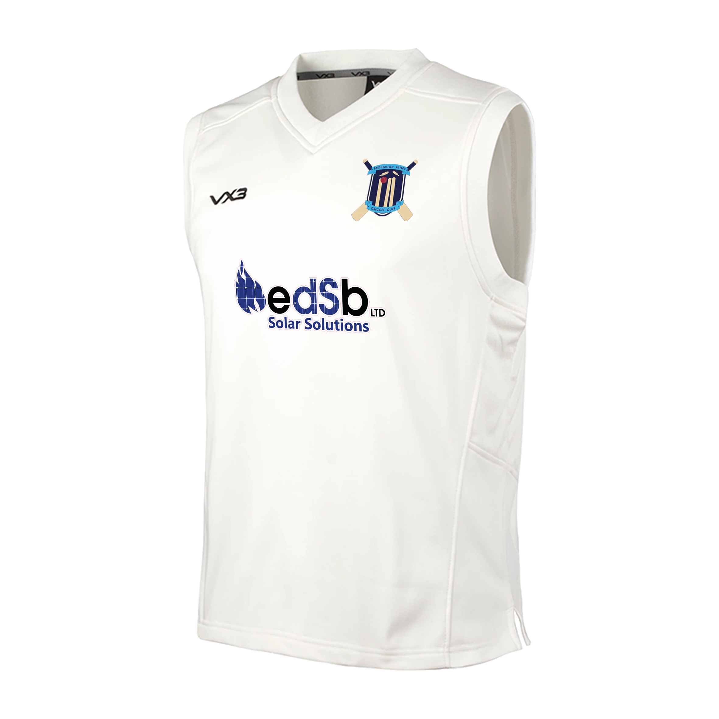 Broughton Astley Cricket Club Whites Elite Slipover
