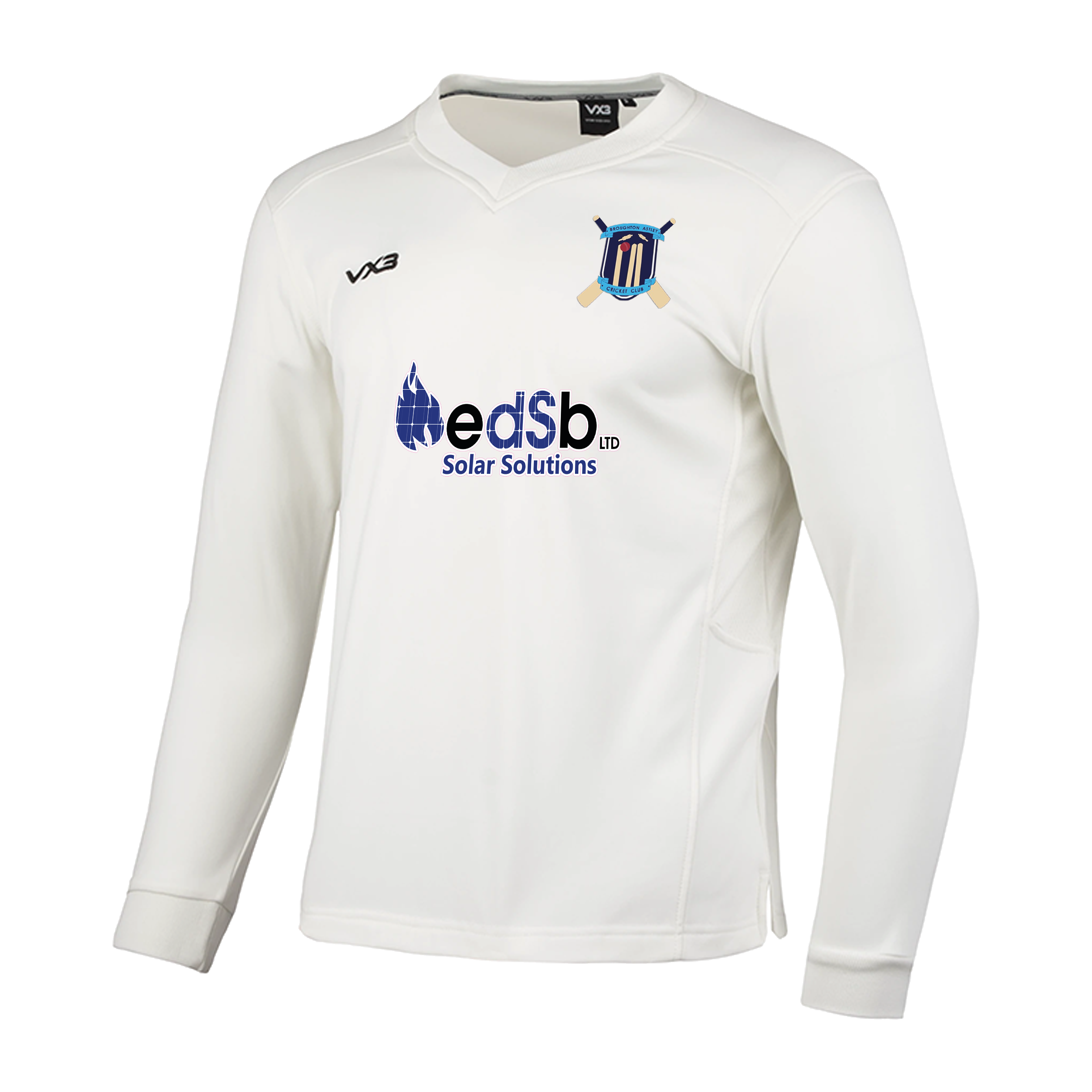 Broughton Astley Cricket Club Whites Youth Elite Sweatshirt