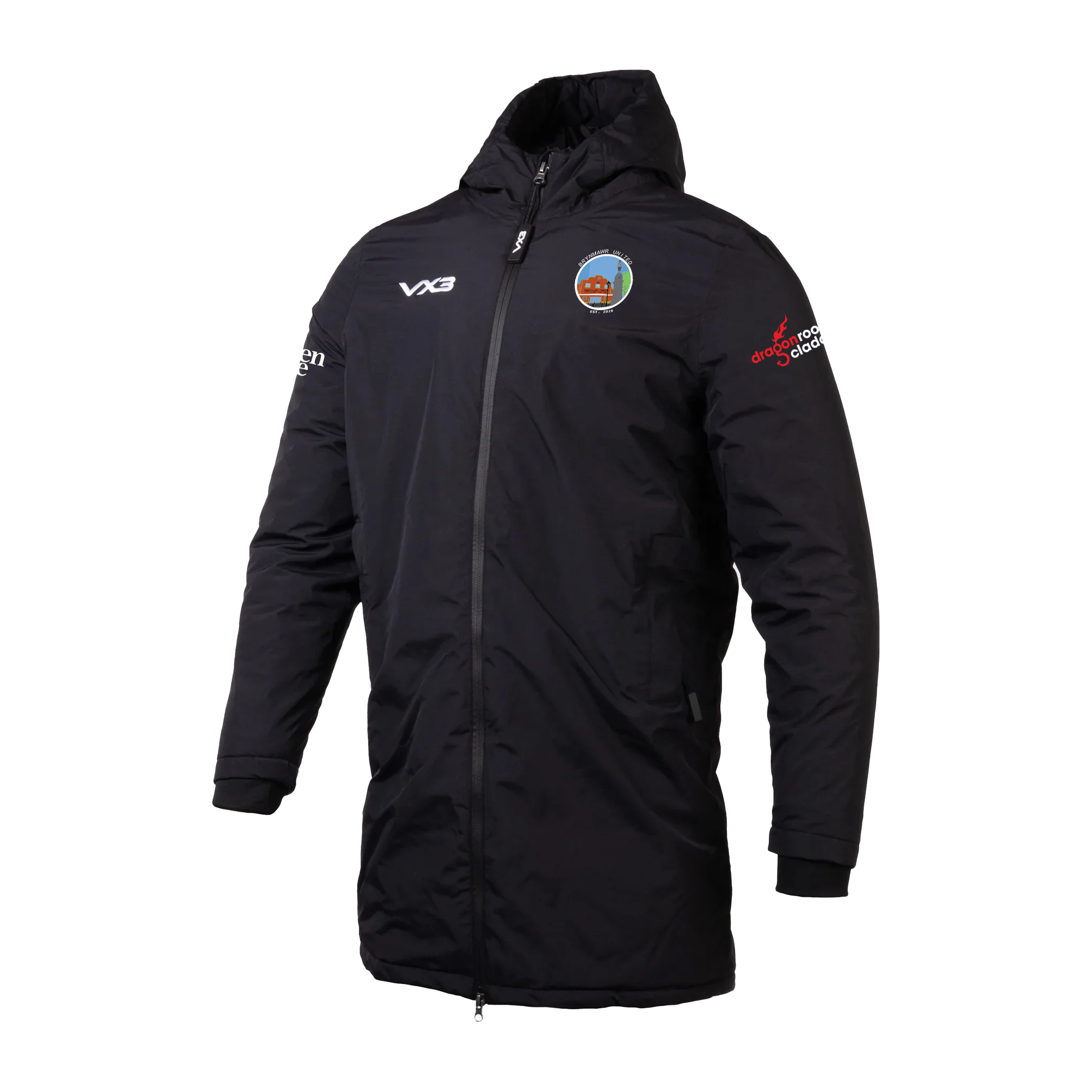 Brynmawr United FC Nero Managers Jacket