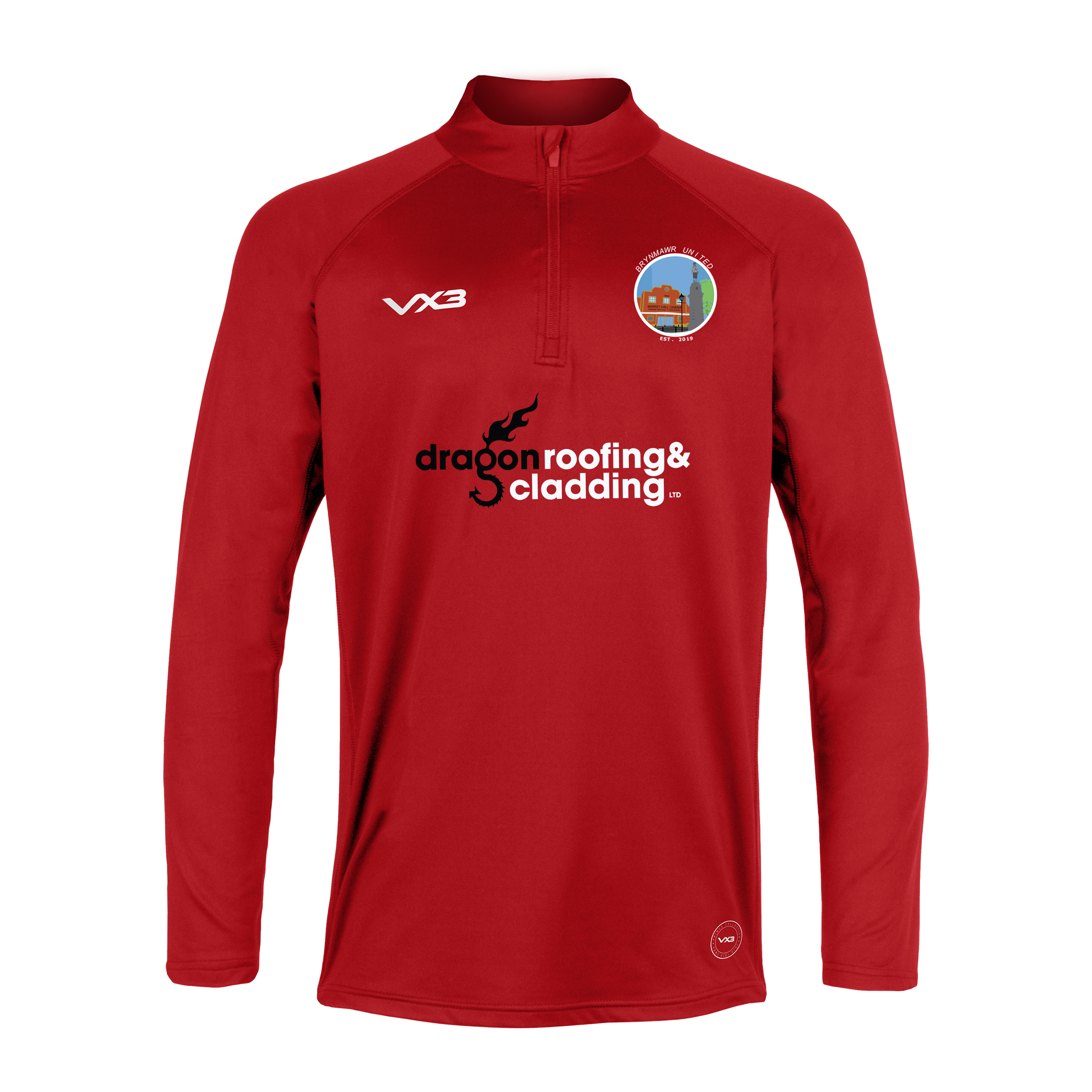 Brynmawr United FC Red Primus Youth Quarter Zip