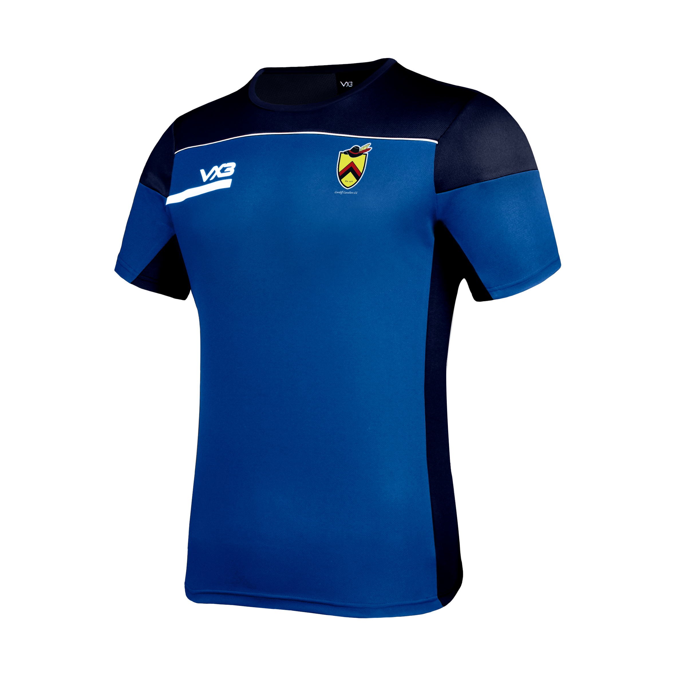 Cardiff Cavaliers CC Opus Tee Youth - Royal/Navy