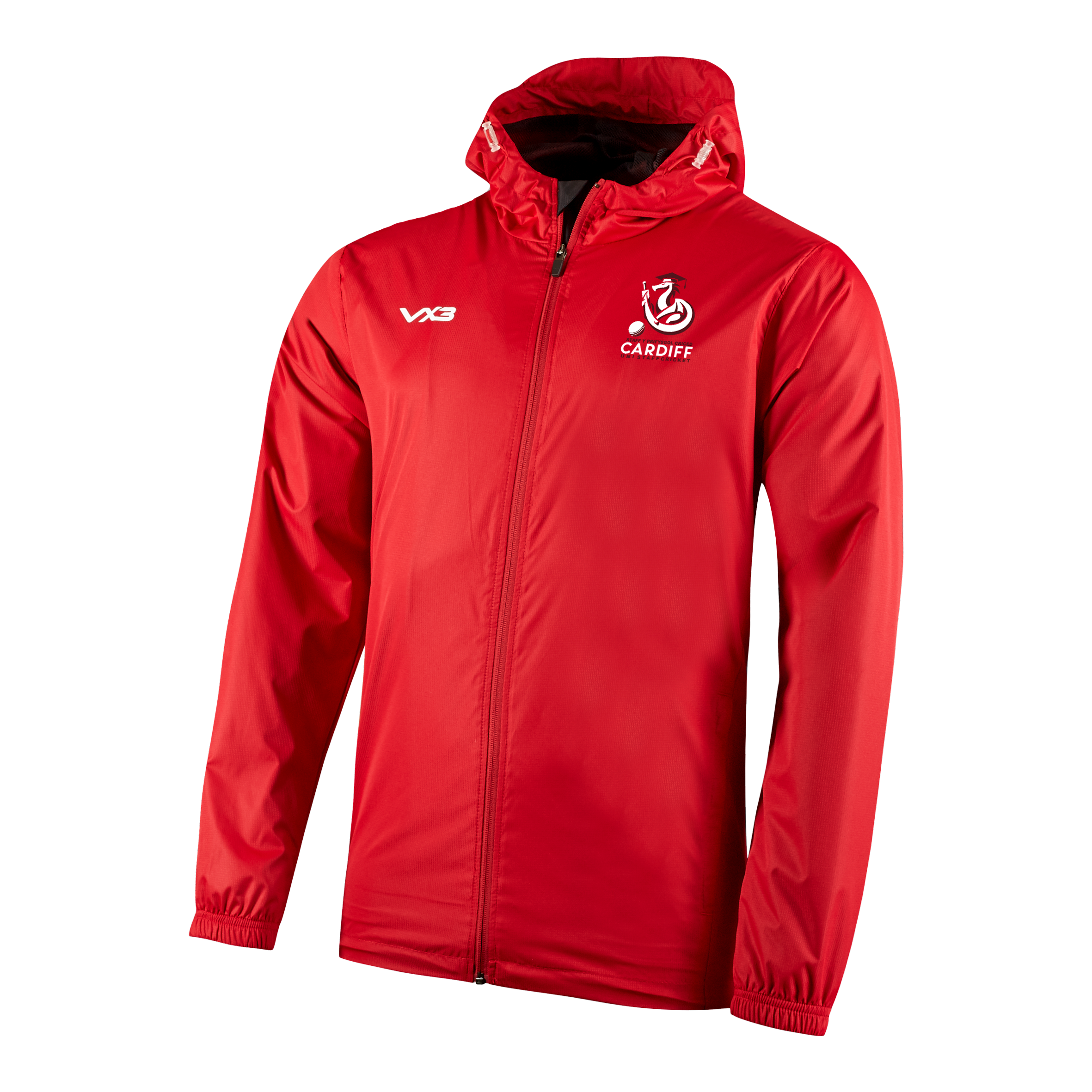 Cardiff University Staff CC Primus Rain Jacket Red