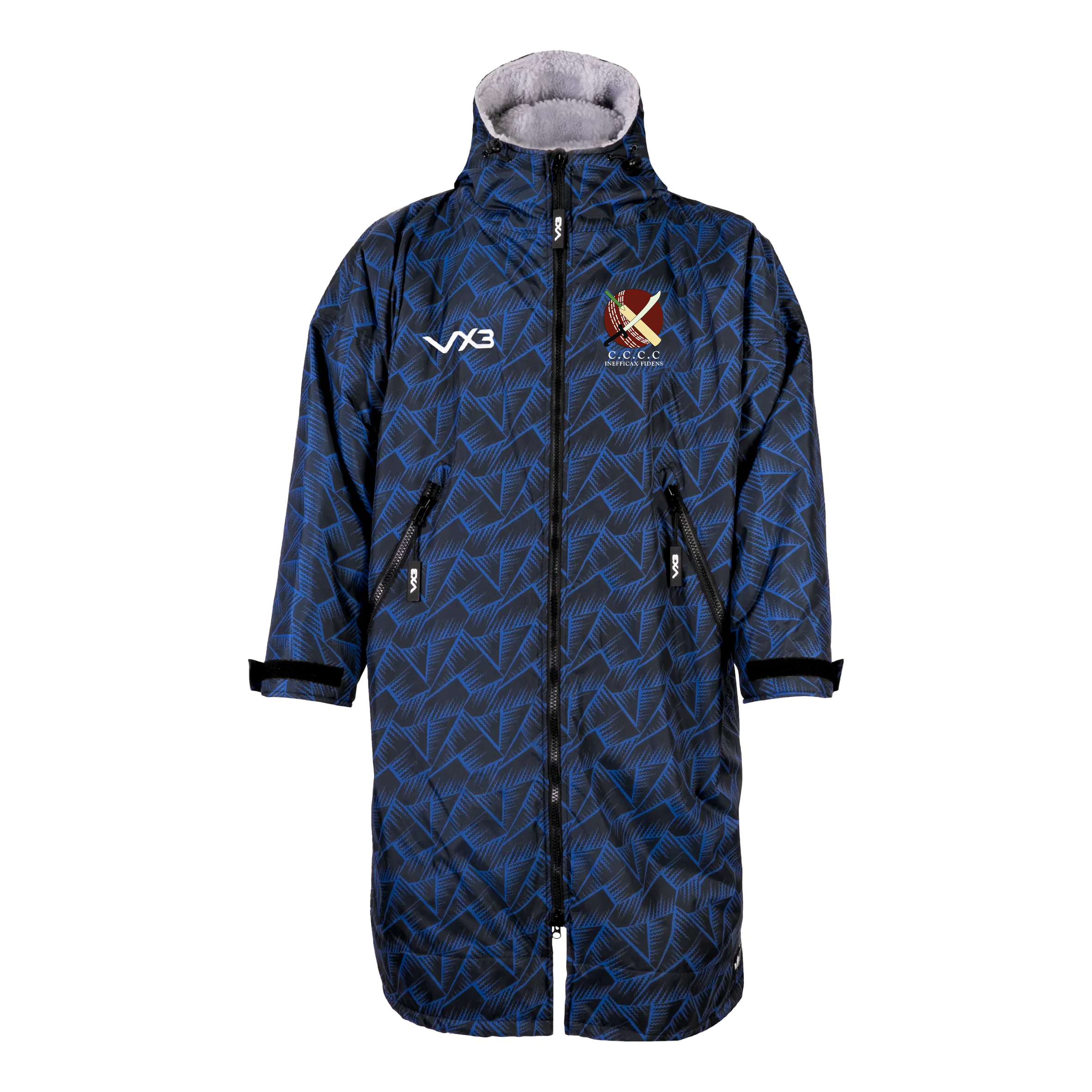 Cavendish Cavaliers Cricket Club Duro Elite Sports Robe Marine/Grey Kids
