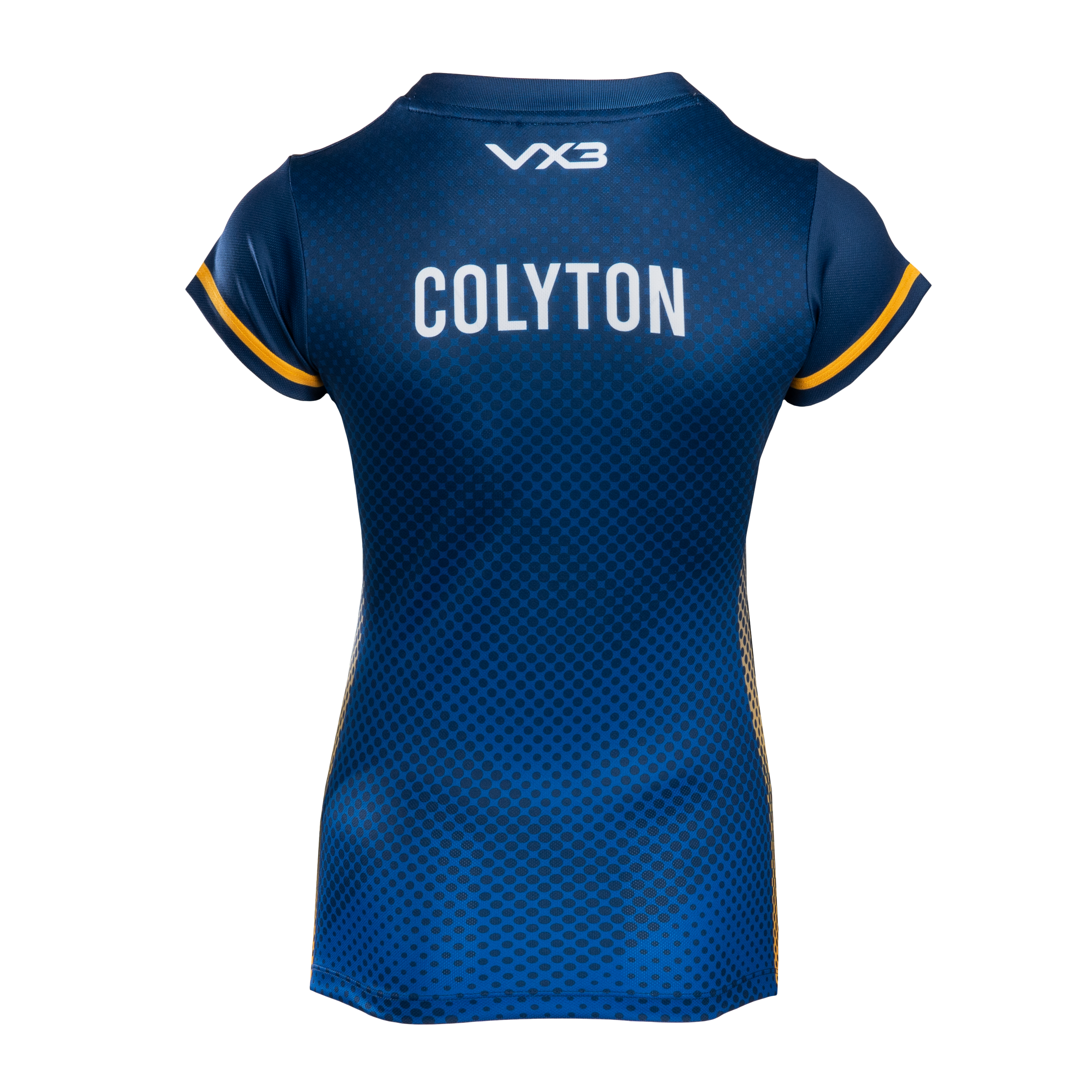Colyton Grammar School Women's Tee Navy/Hero Blue/Amber