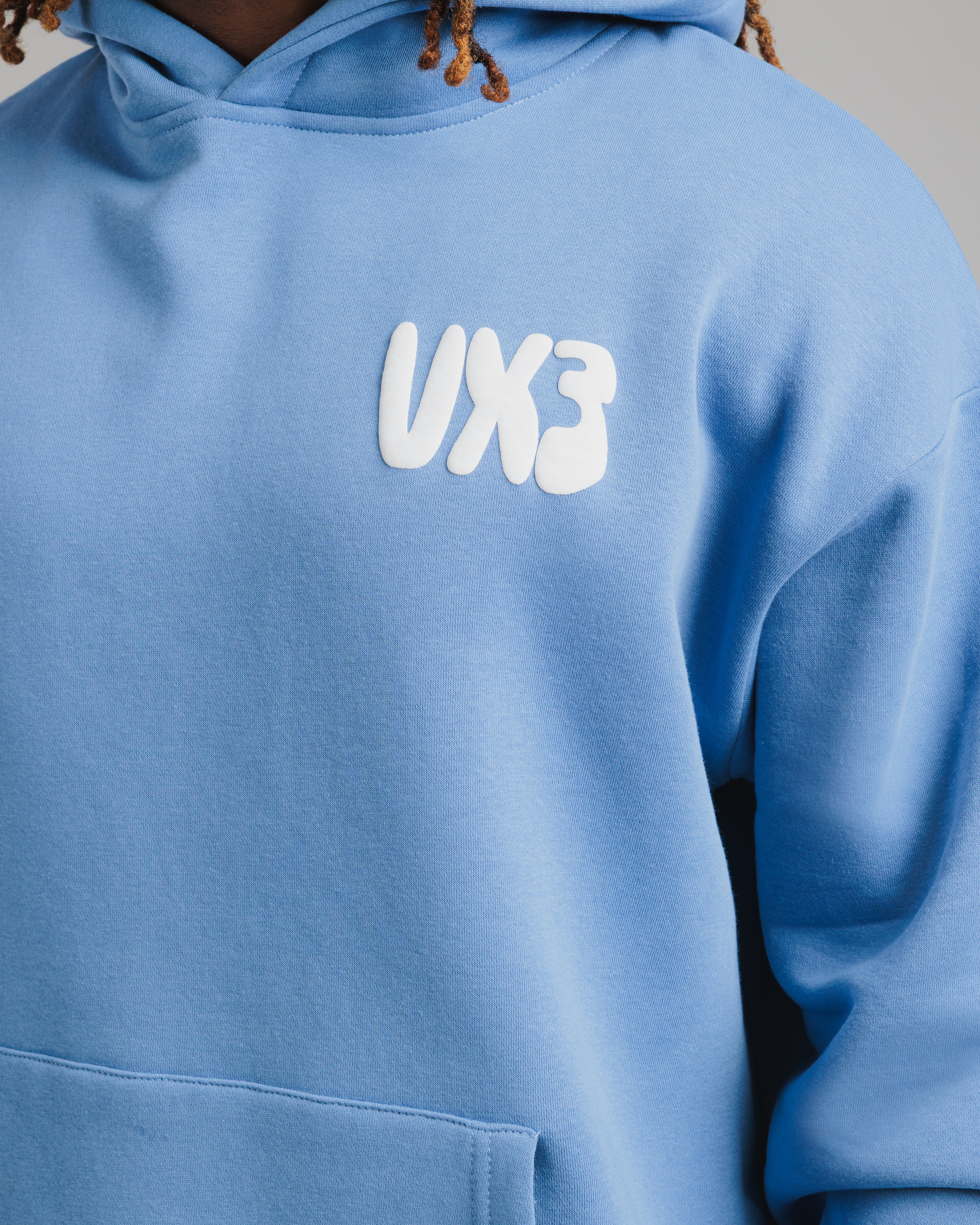 Conquer Club Hoodie Pacific/Pure White