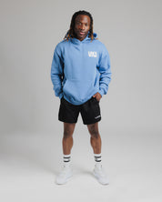 Conquer Club Hoodie Pacific/Pure White