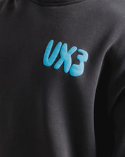Conquer Club Hoodie Carbon/Baby Blue
