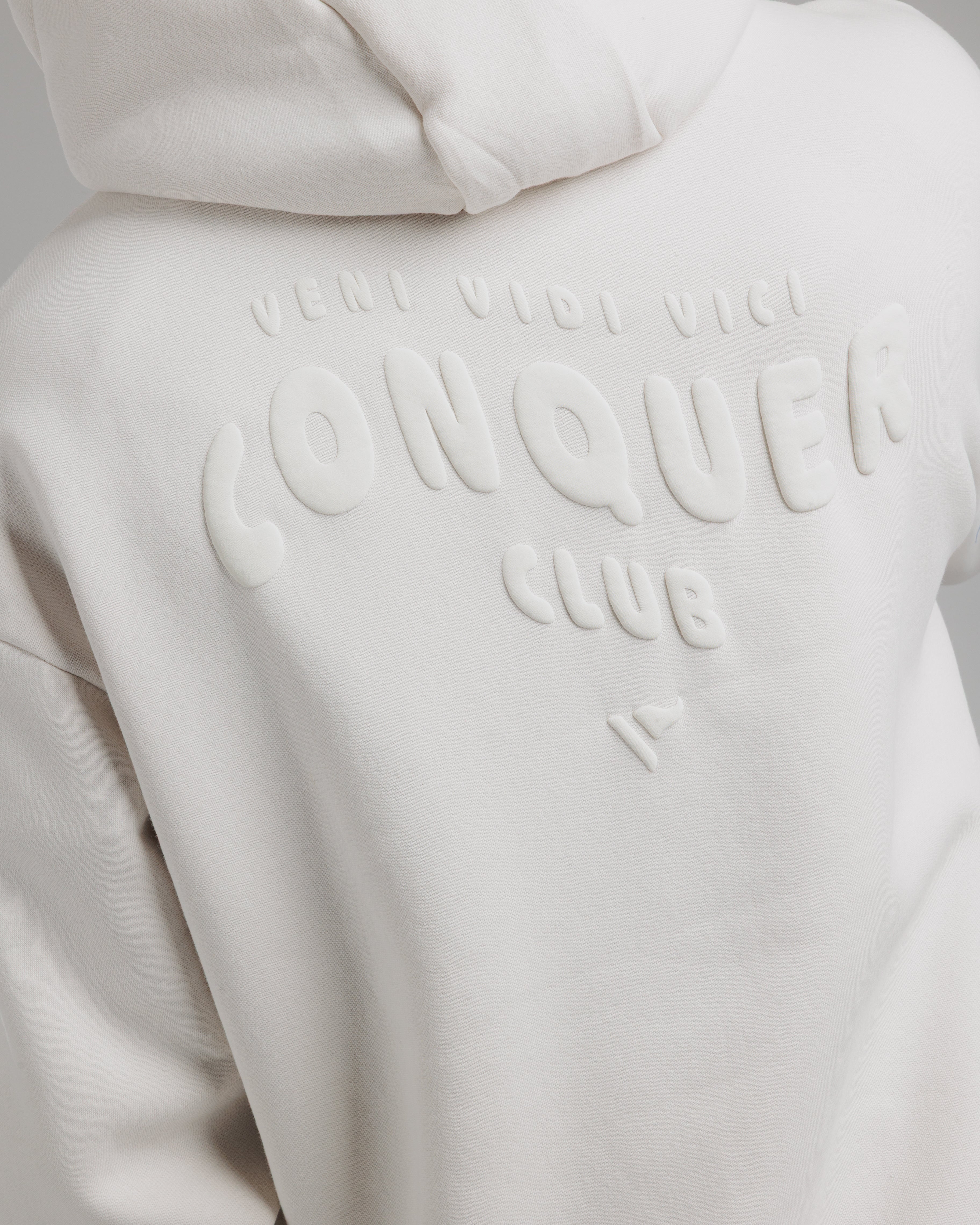 Conquer Club Hoodie Bone/Off White