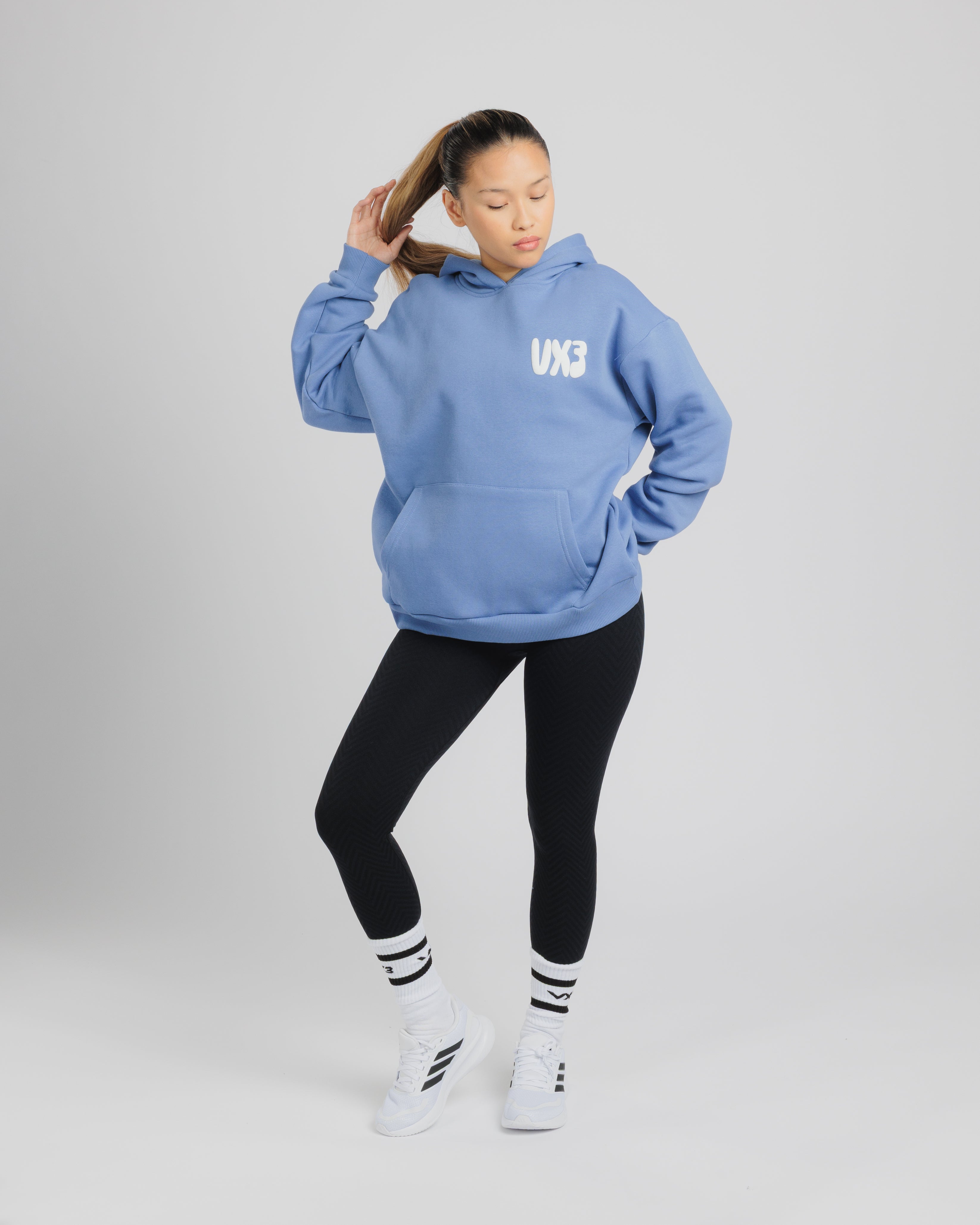 Conquer Club Hoodie Pacific/Pure White Women