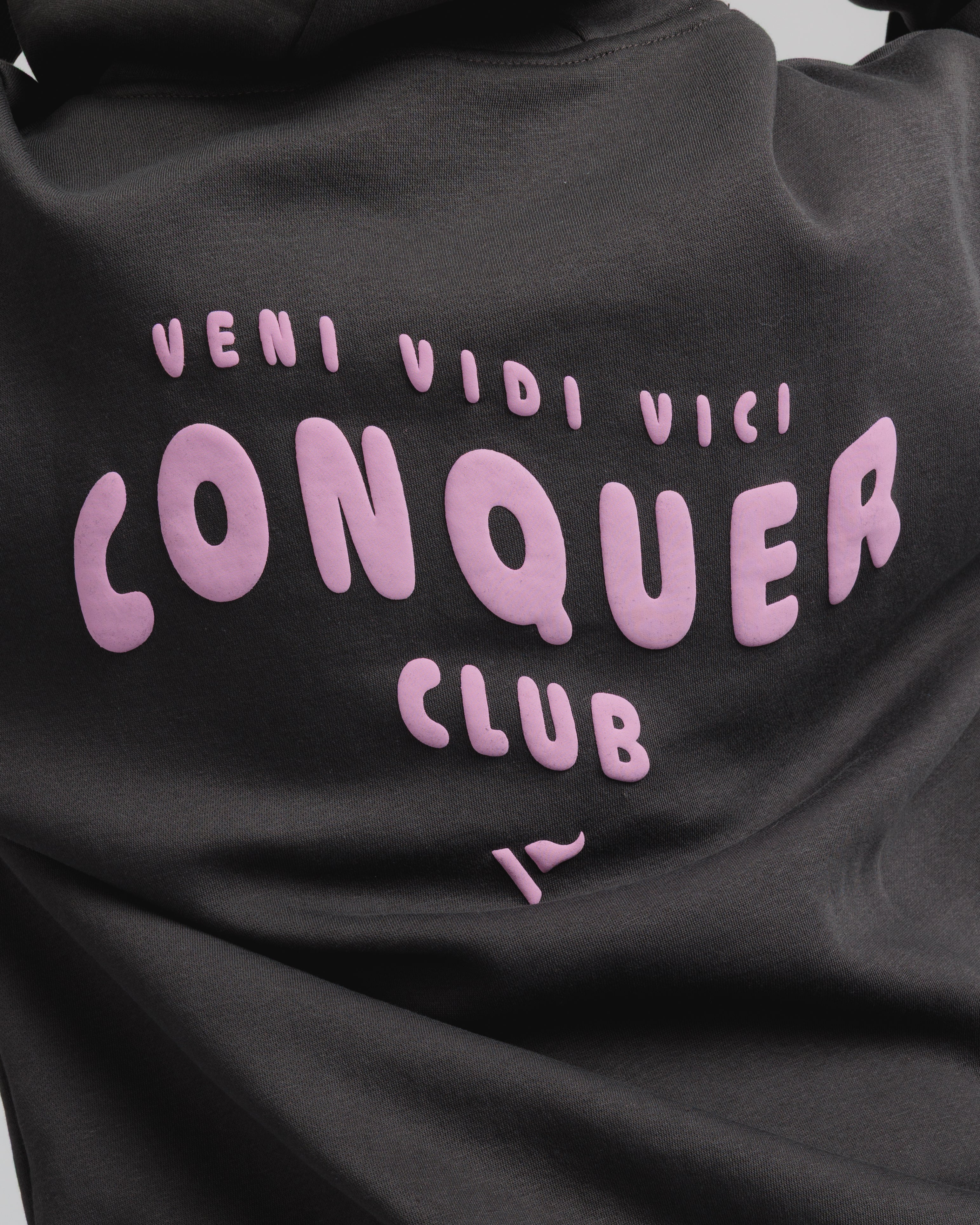 Conquer Club Hoodie Carbon/Lilac Women