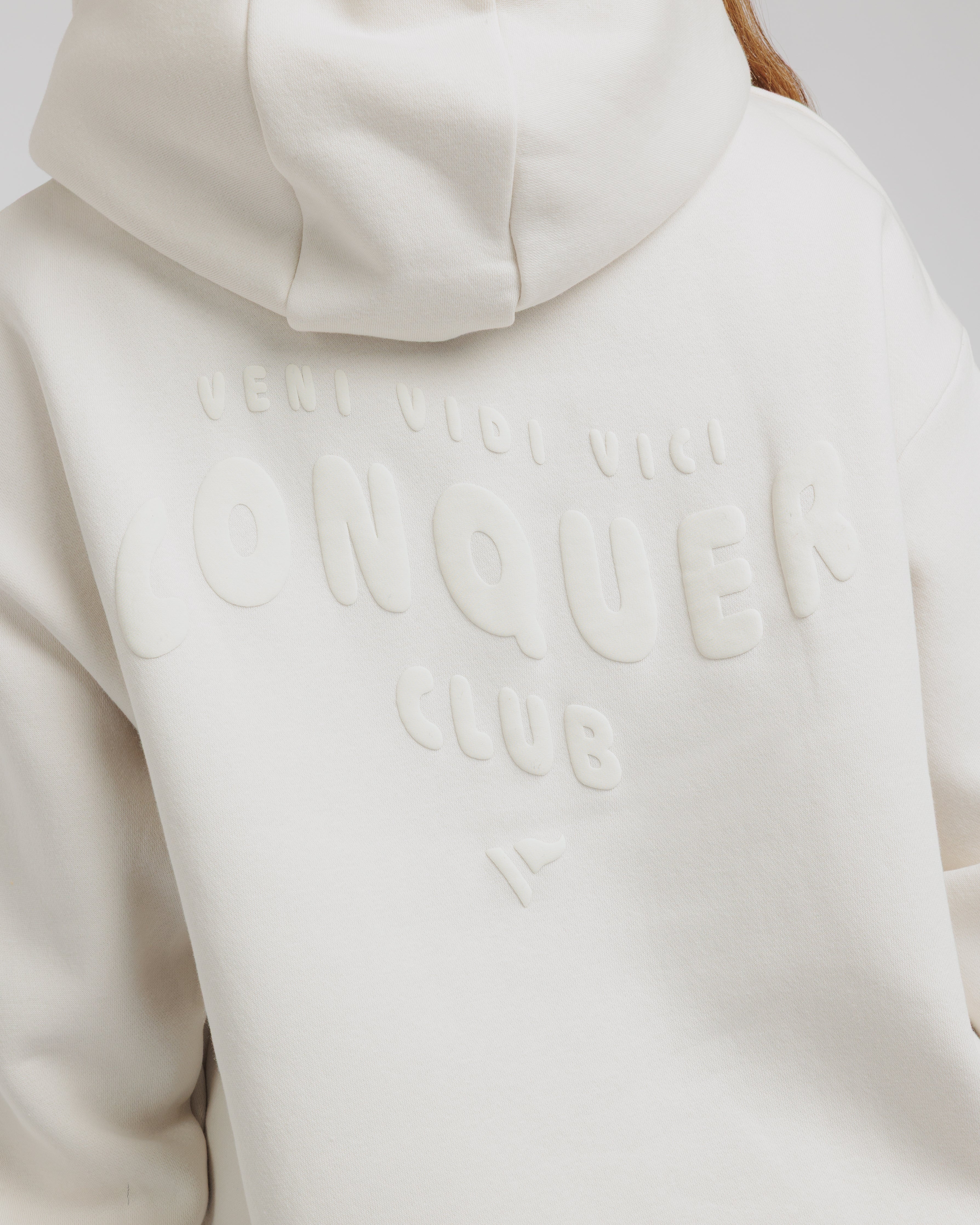 Conquer Club Hoodie Bone/Off White Women
