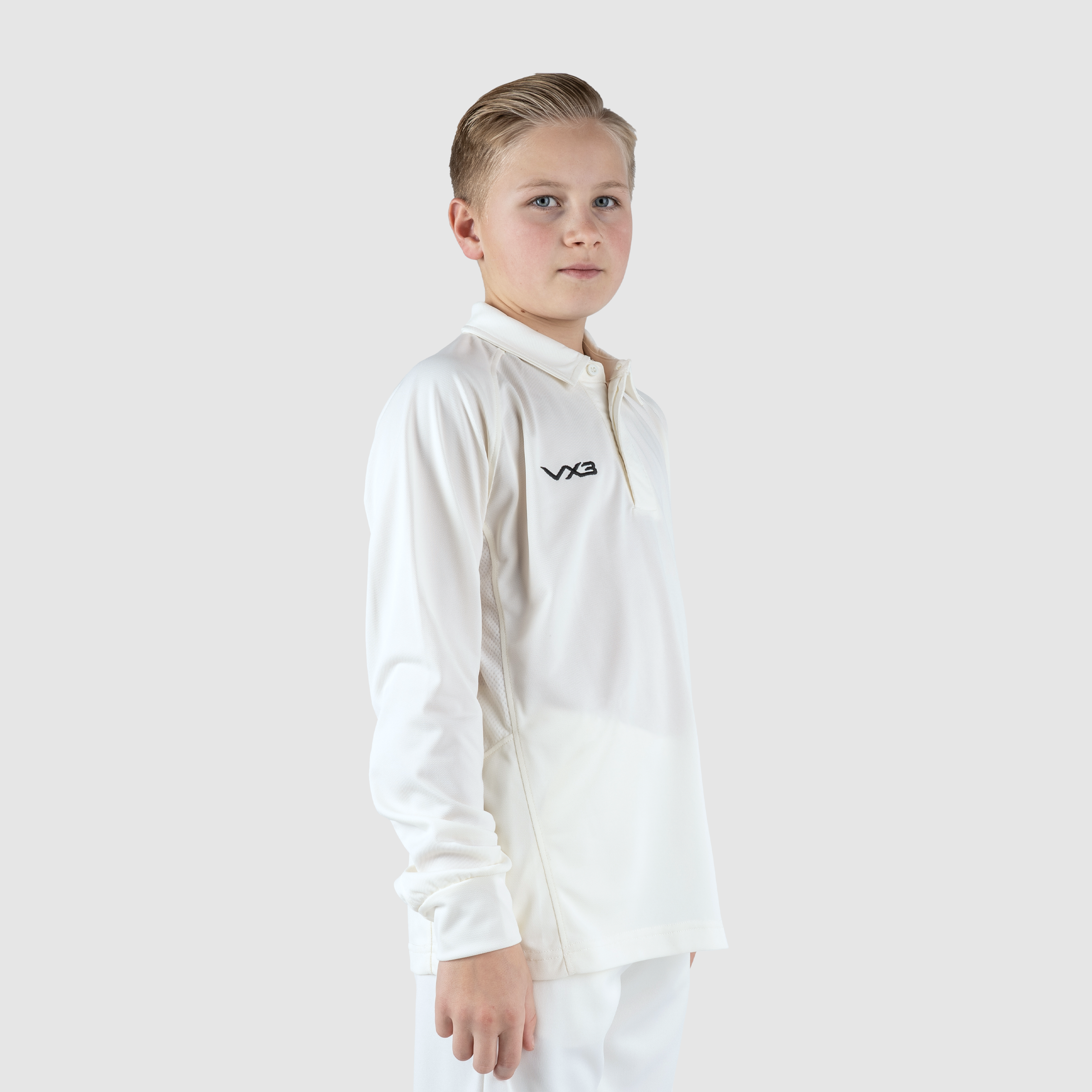 Cricket Whites Youth Long Sleeve Shirt