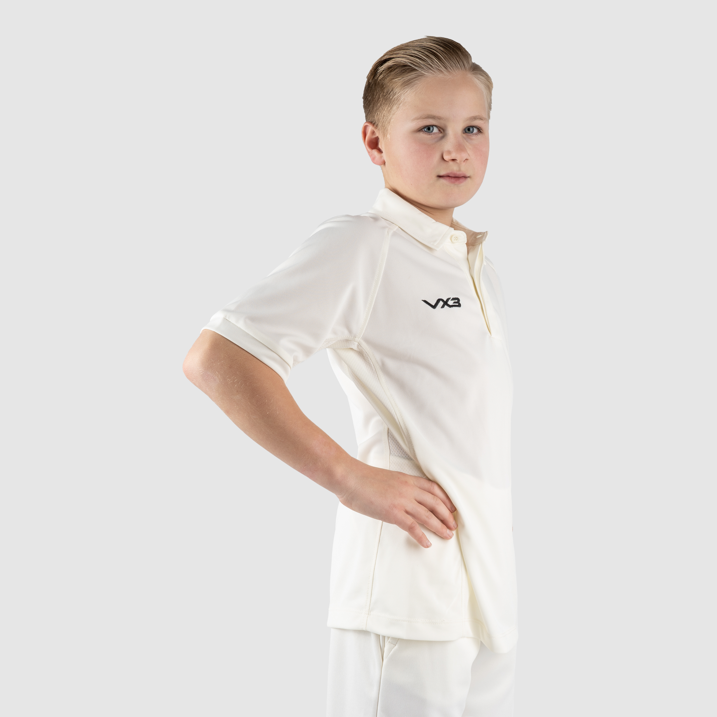 Cricket Whites Youth Short Sleeve Shirt