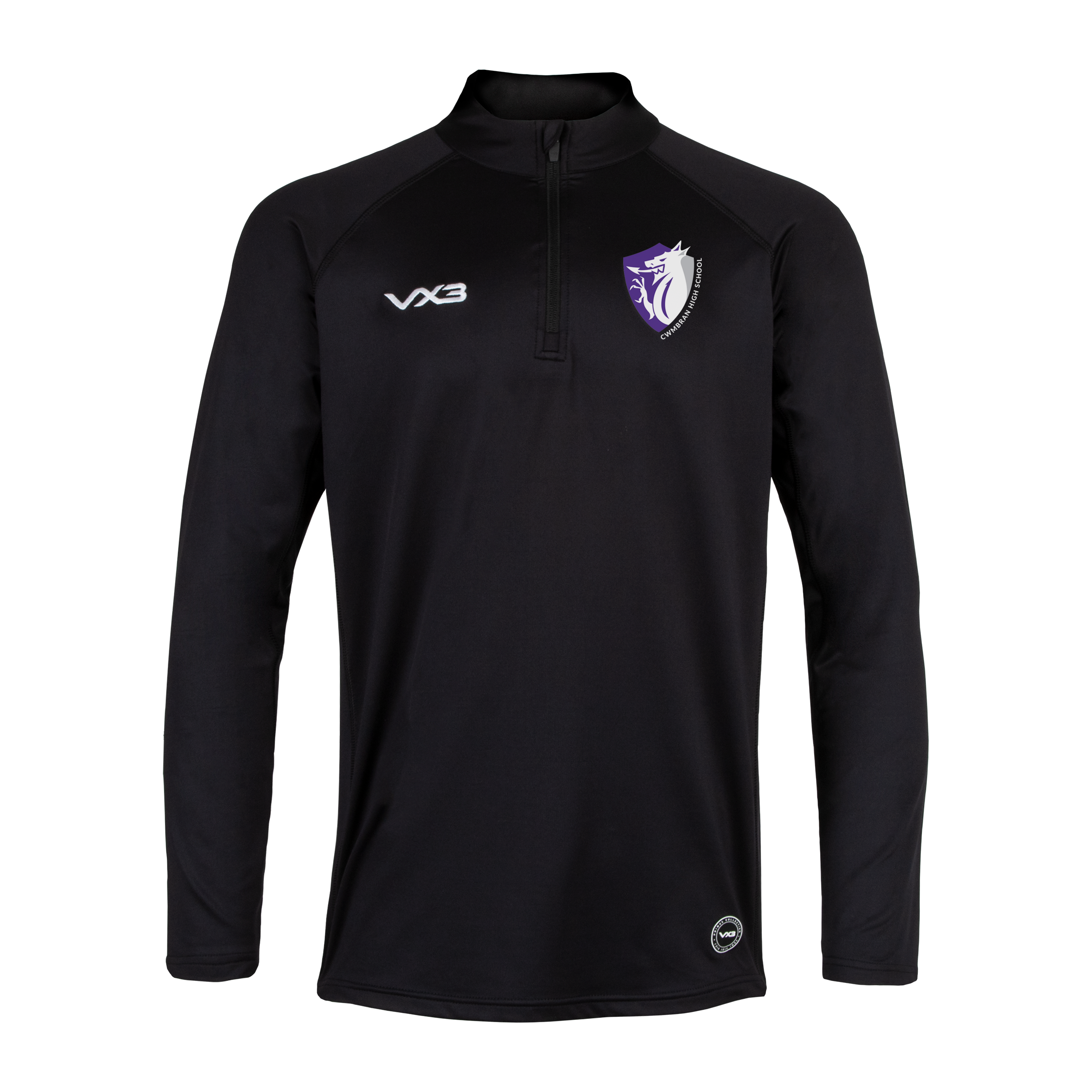 Cwmbran High School Black Primus Quarter Zip