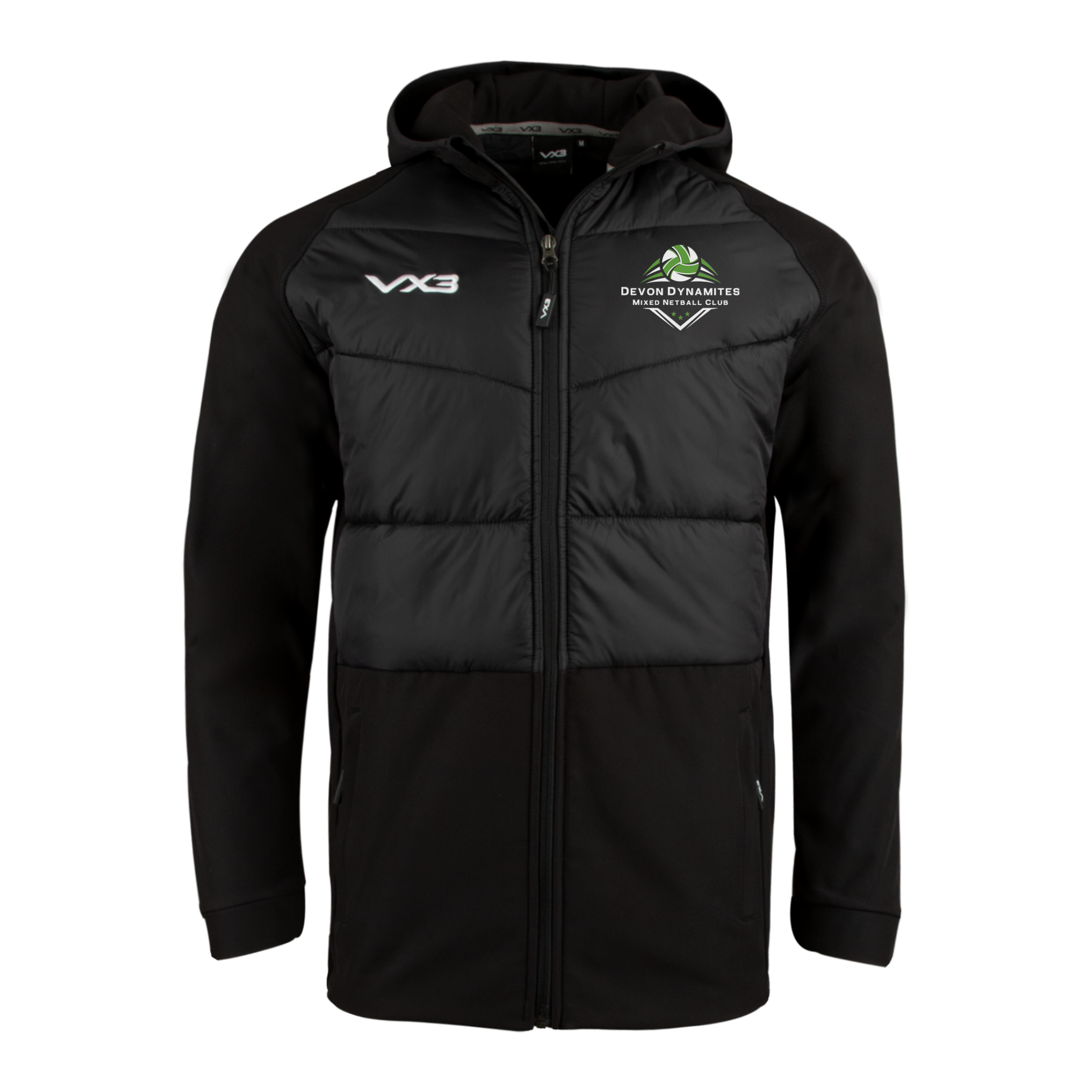Devon Dynamites Netball Tempest Hybrid Jacket