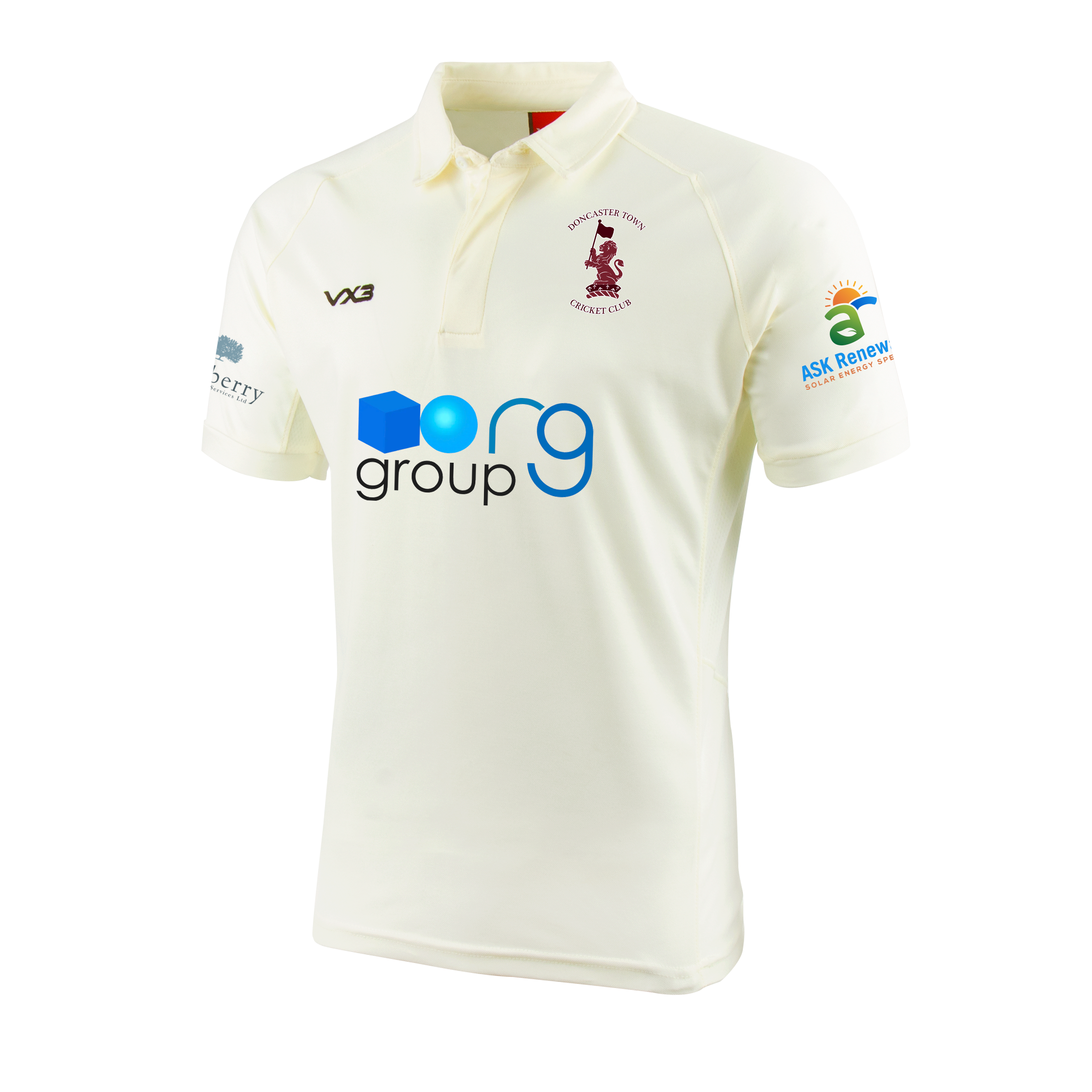 Doncaster Town Cricket Club Cricket Whites Short Sleeve Shirt
