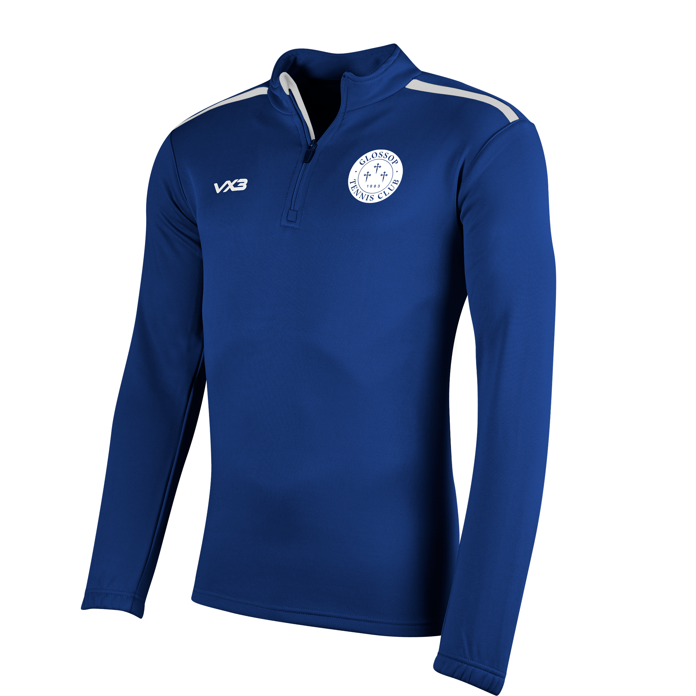 Glossop Tennis Club Navy Fortis Youth Quarter Zip Sweat