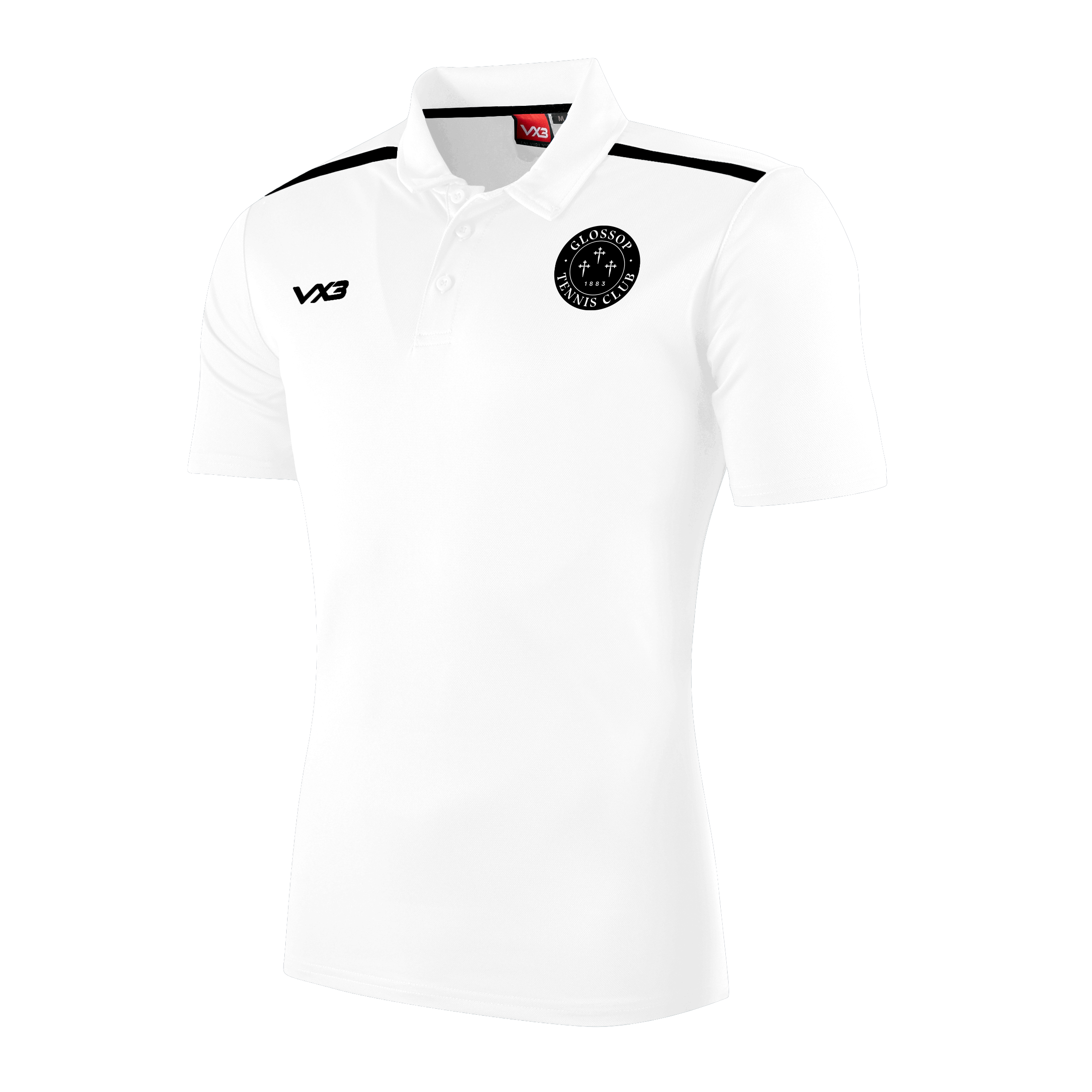 Glossop Tennis Club White Fortis Youth Polo