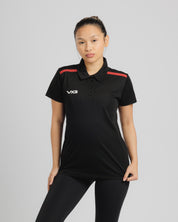 Fortis Ladies Polo Black/Red