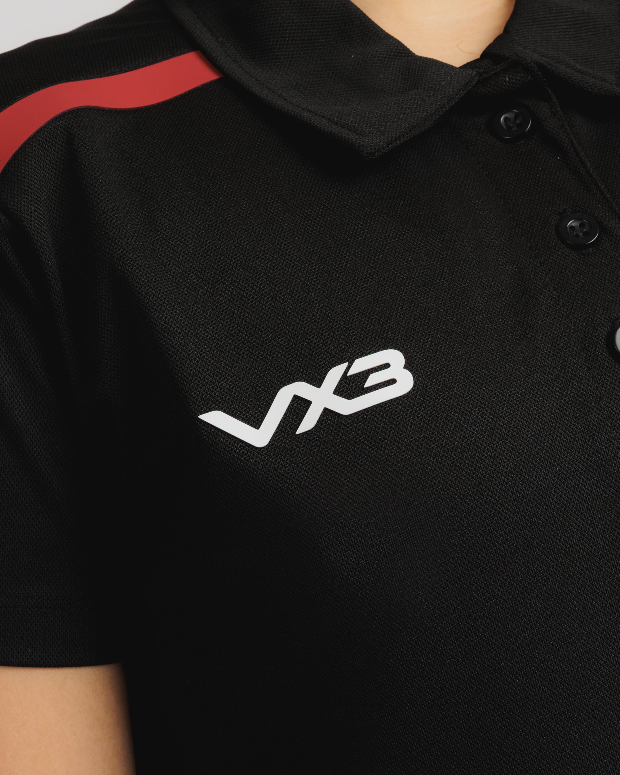 Fortis Ladies Polo Black/Red