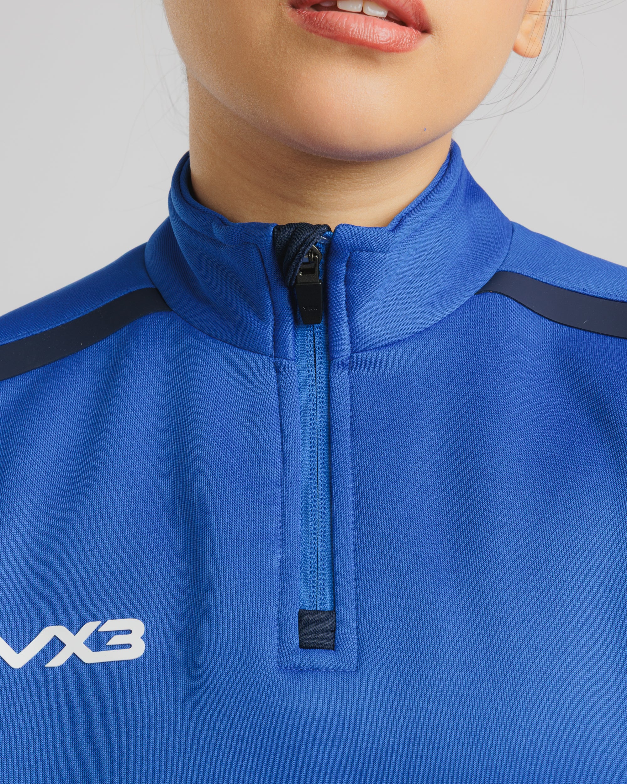 Fortis Ladies Half Zip Sweat Royal/Navy