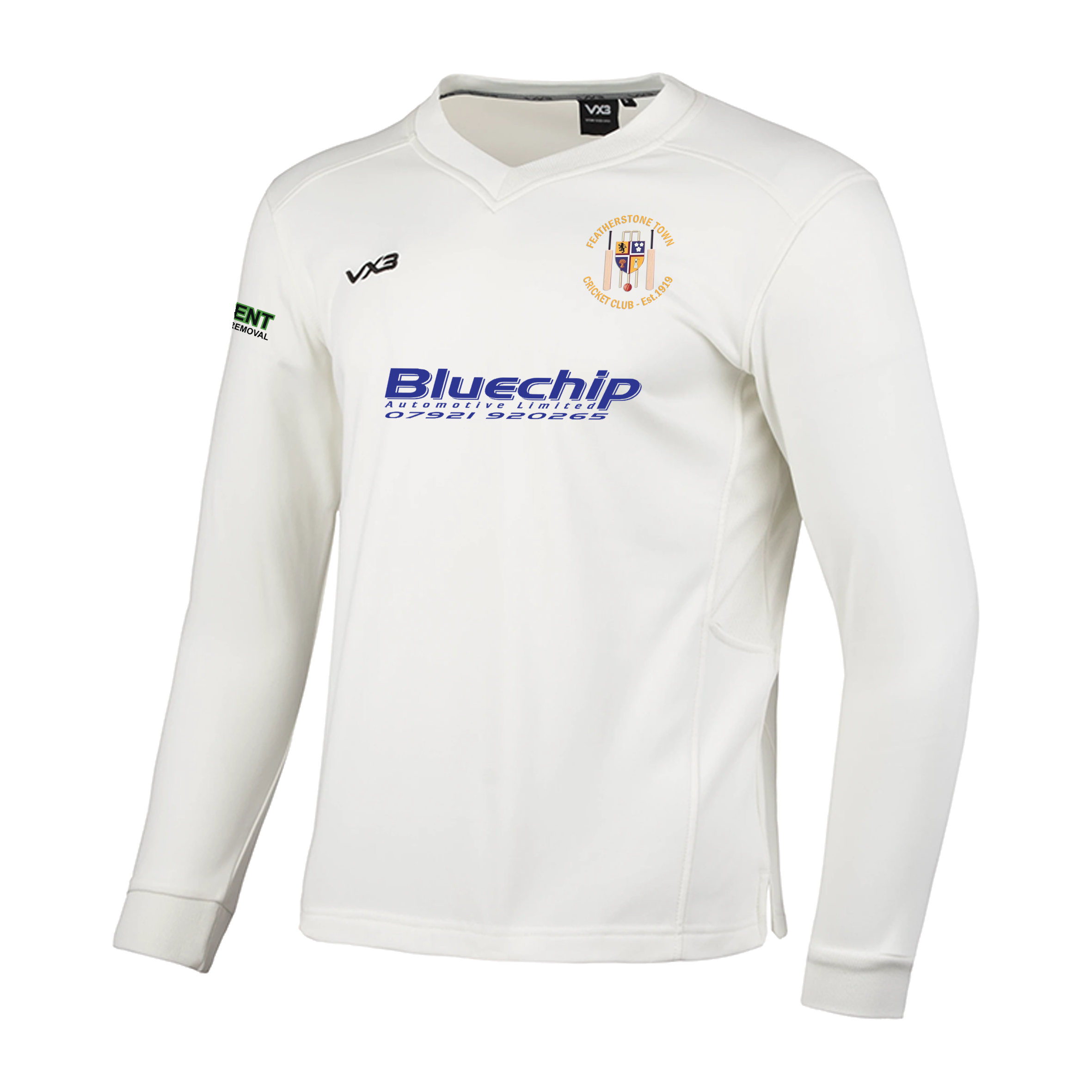 Featherstone Town Cricket Club Whites Elite Sweatshirt