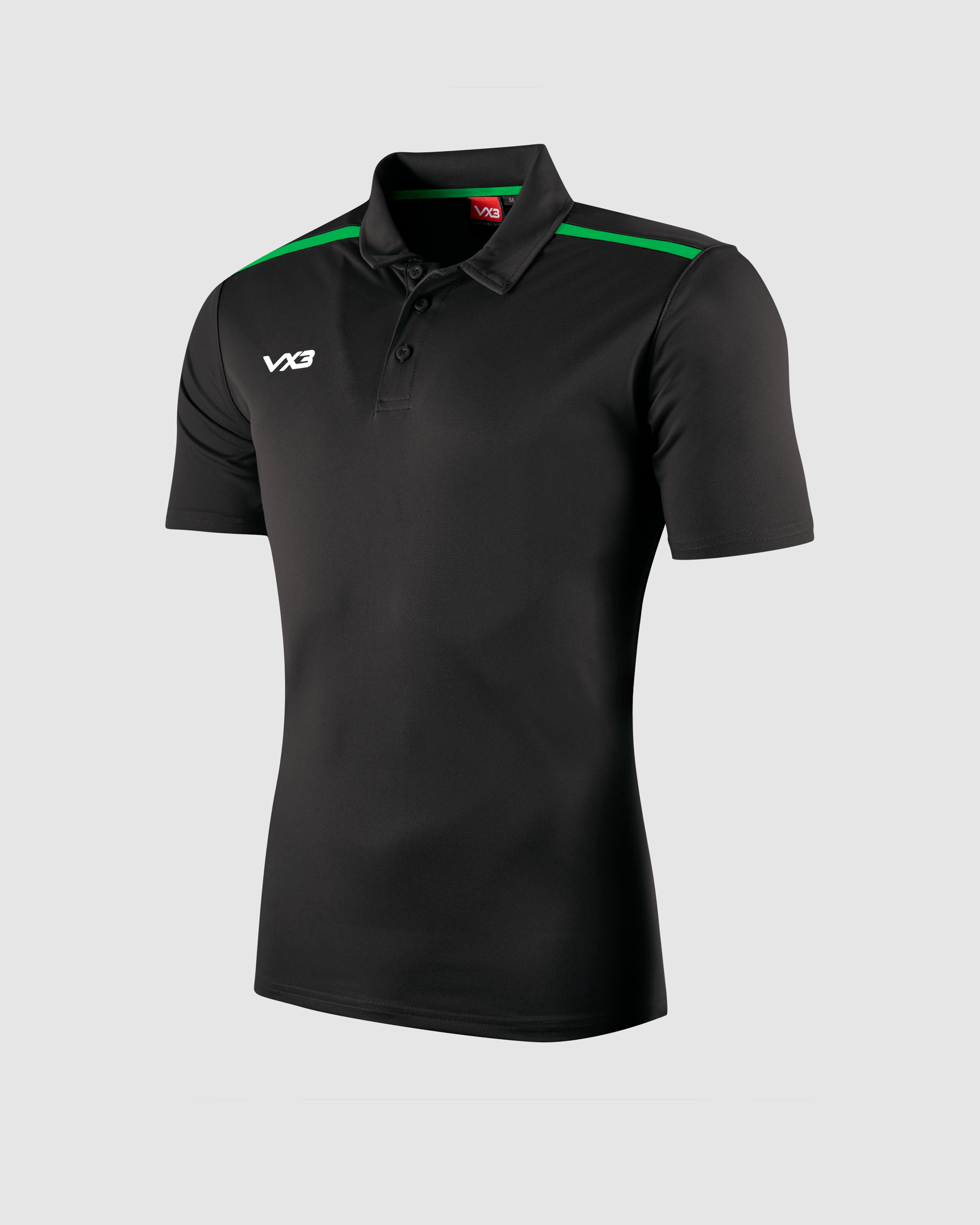 Fortis Polo Black/Emerald