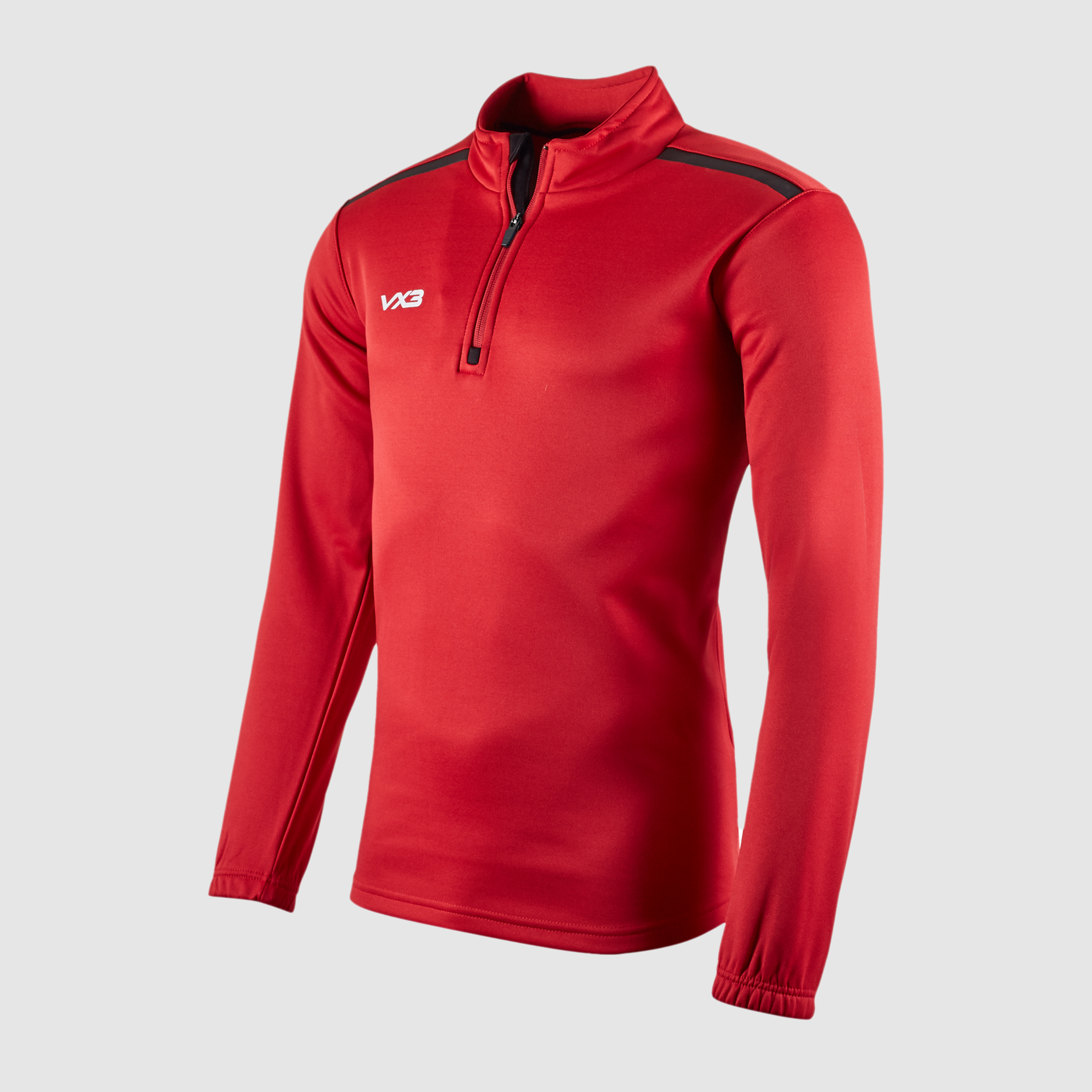 Fortis Quarter Zip Sweat Red/Black