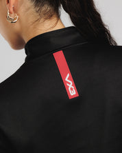 Fortis Ladies Quarter Zip Sweat Black/Red