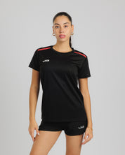 Fortis Ladies Tee Black/Red