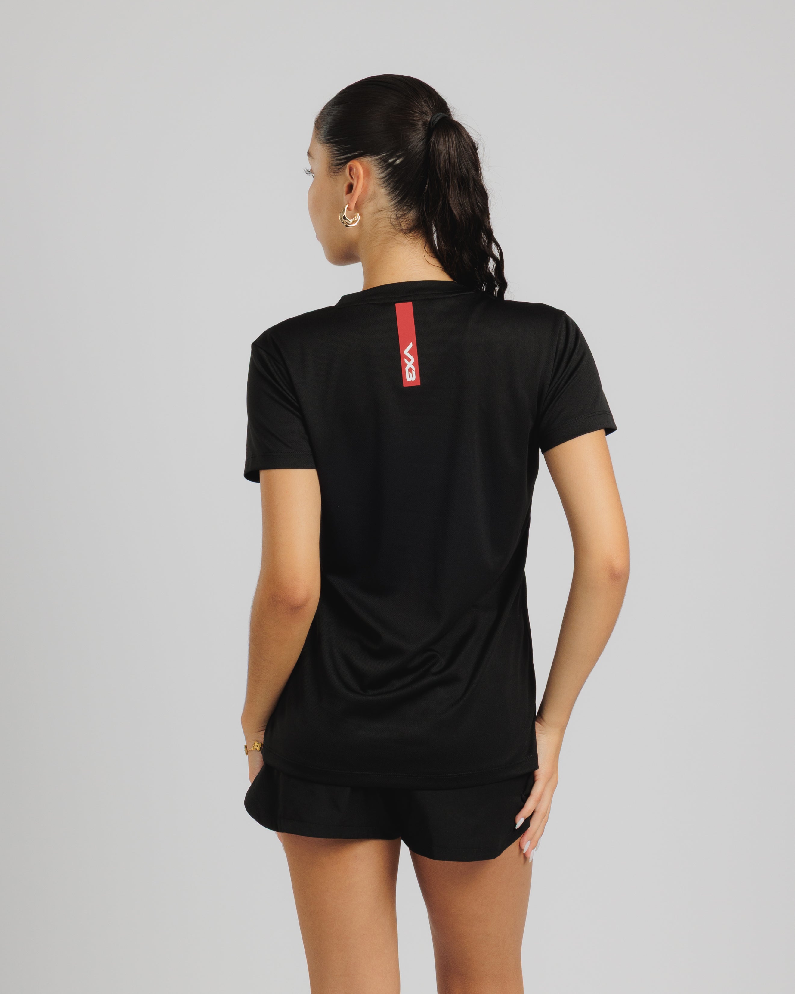 Fortis Ladies Tee Black/Red