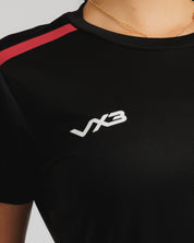 Fortis Ladies Tee Black/Red