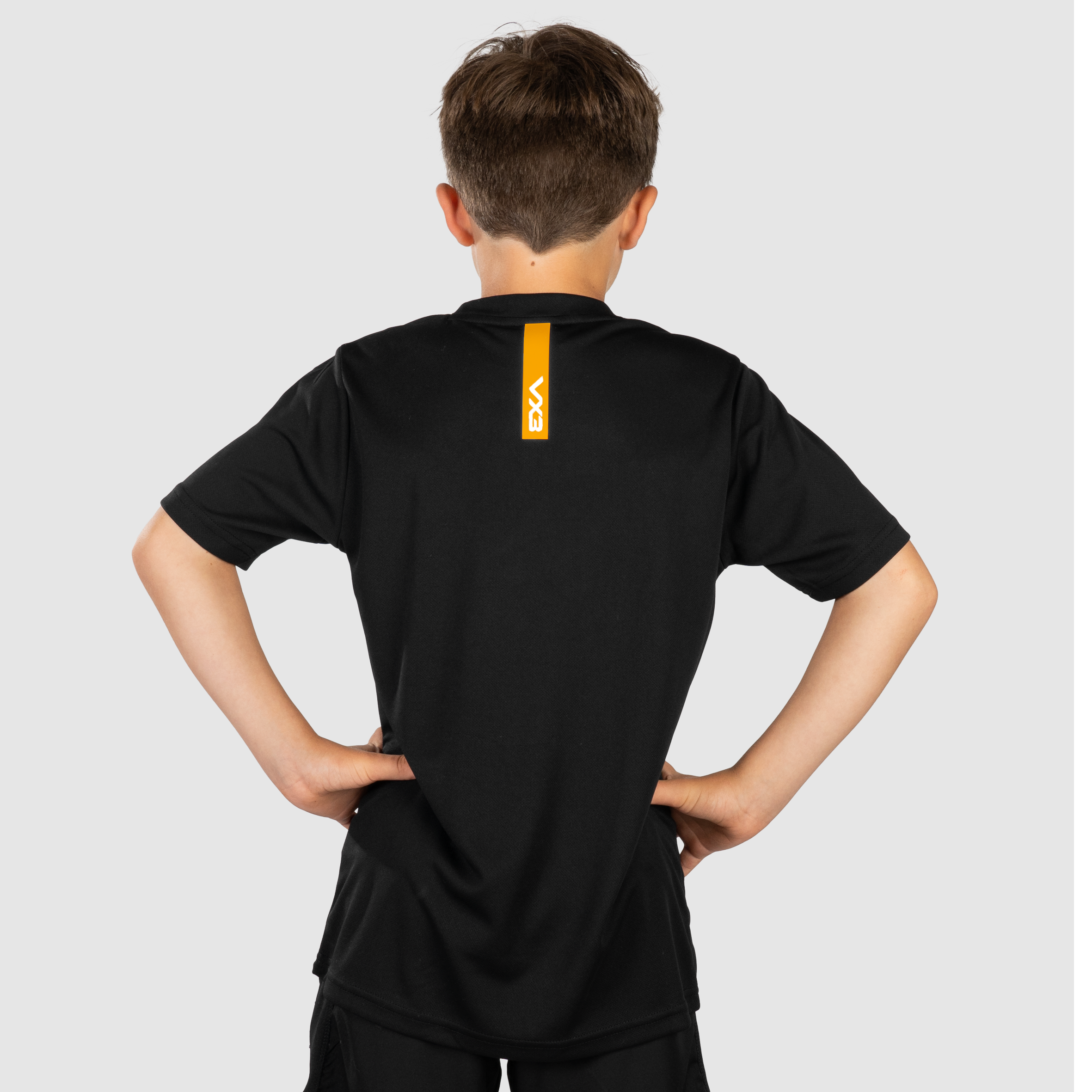 Fortis Youth Tee Black/Amber