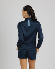 Fortis Ladies Quarter Zip Sweat Navy/Sky